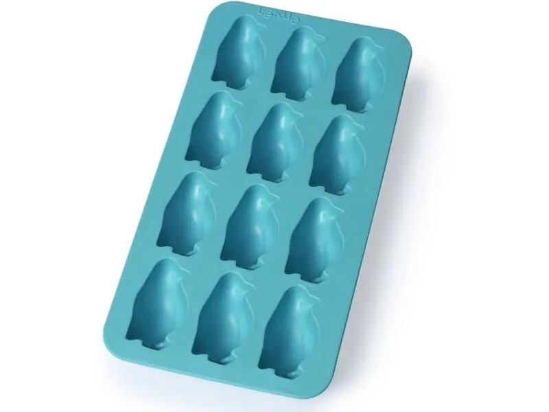 Lékué Eiswürfelform Pinguin Türkis