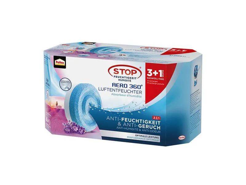 Pattex Nachfüll-Tabs AERO 360 Lavendel 4x 450g