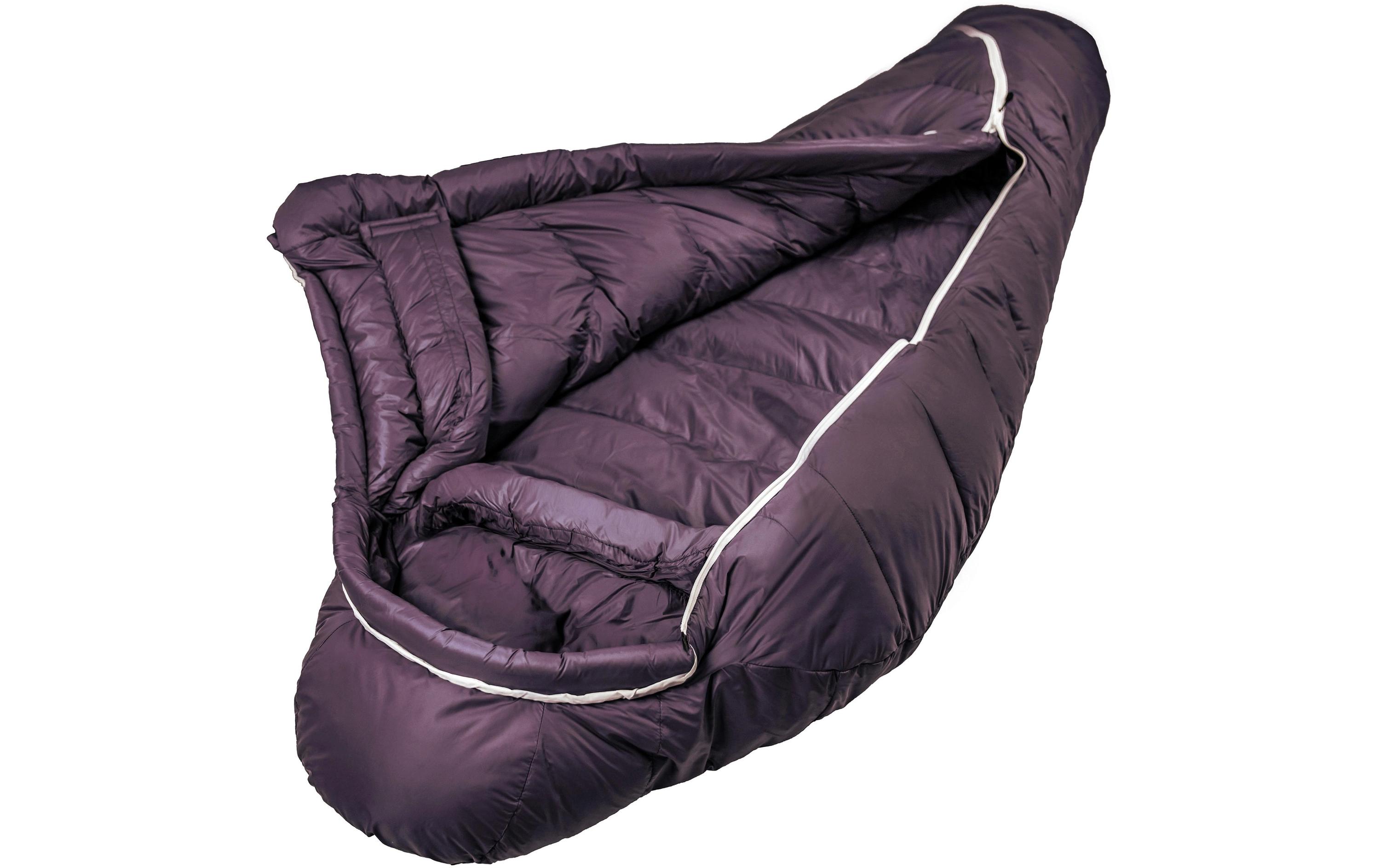 Grüezi Bag Schlafsack Biopod DownWool Subzero 175 Nylon, Berry