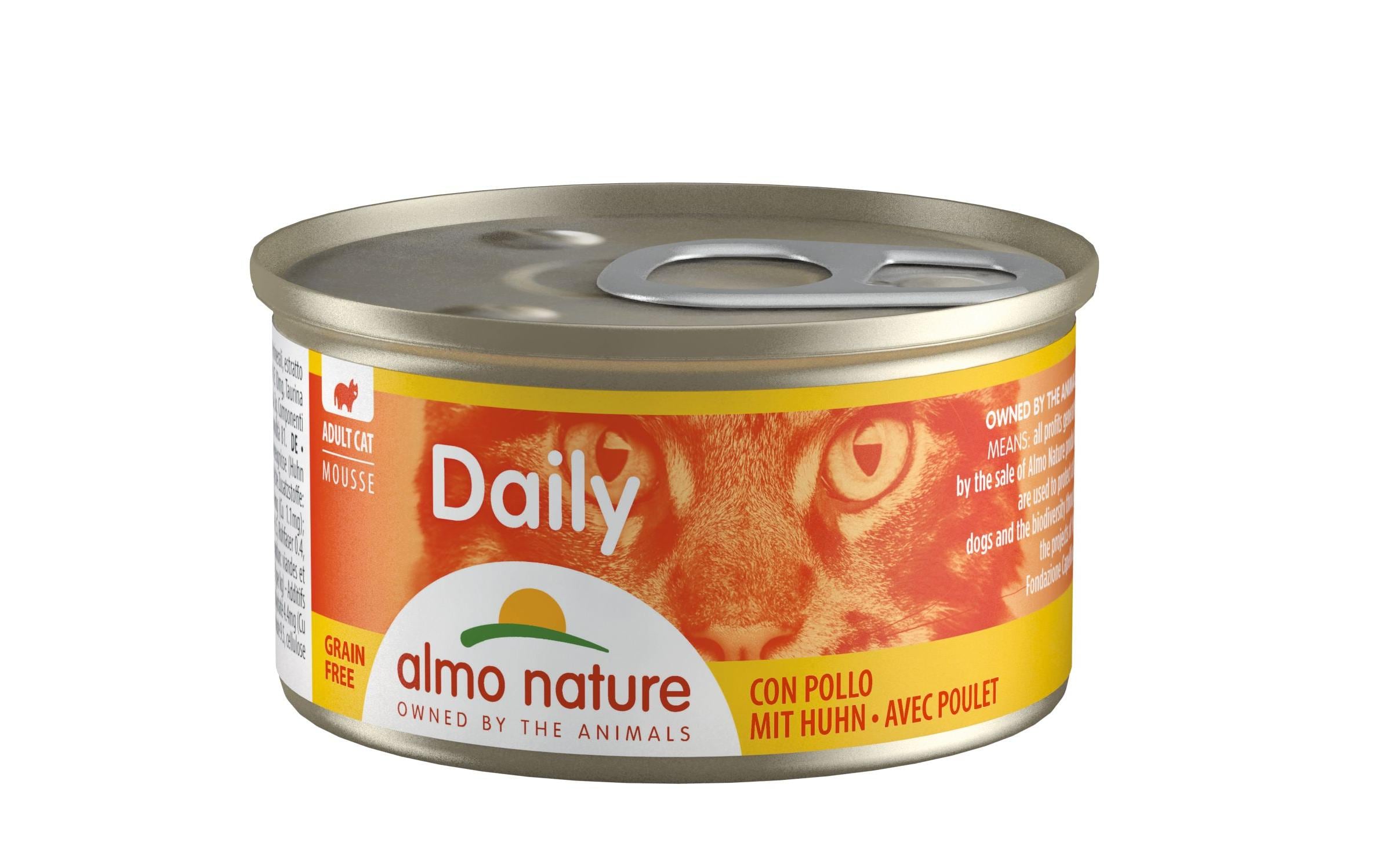 Almo Nature Nassfutter Daily Mousse mit Huhn, 85 g Almo Nature Nassfutter Daily Mousse mit Huhn, 85 g