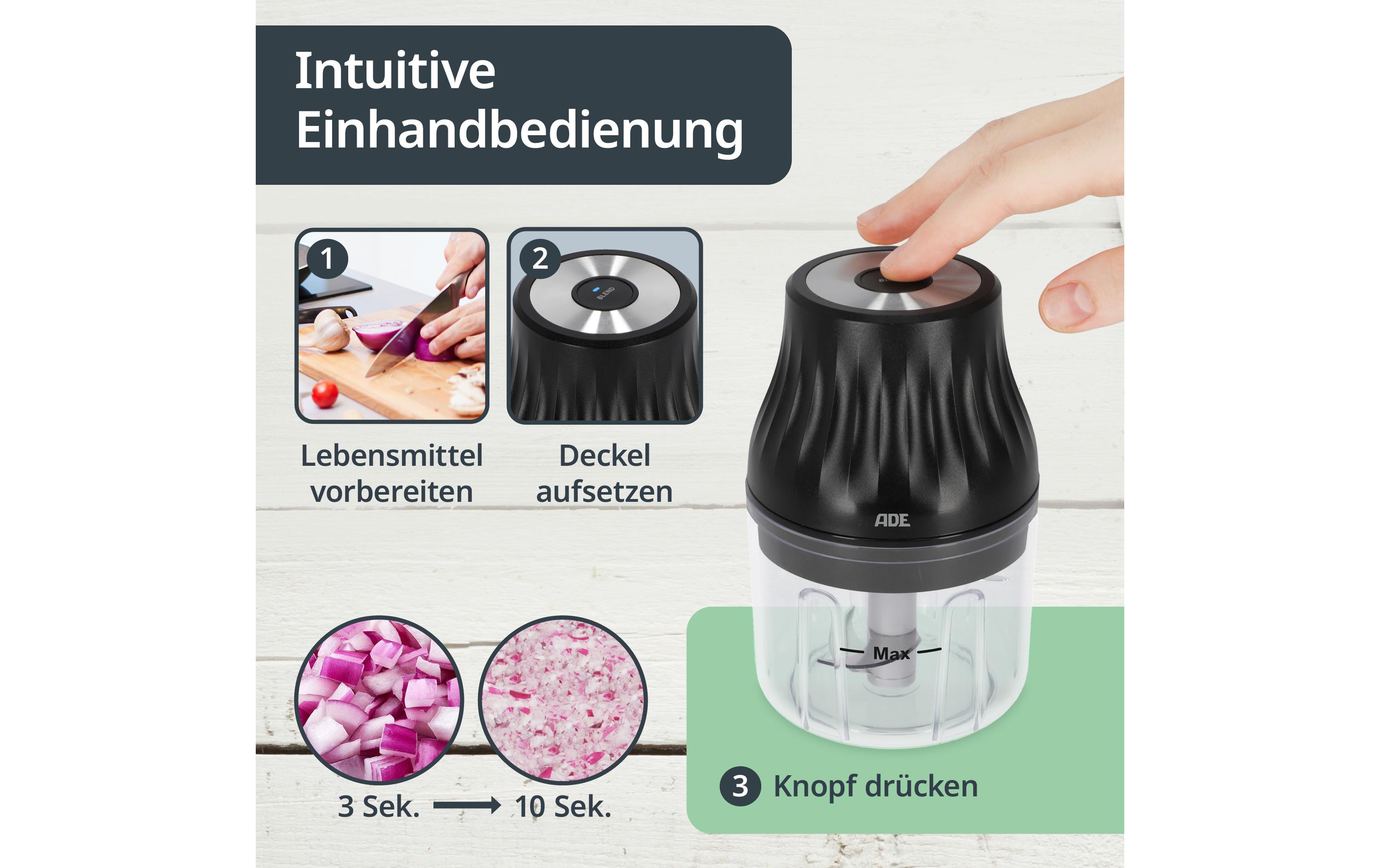 ADE Zerkleinerer Elektrisch KG2426-1 1500 mAh 0.15 l