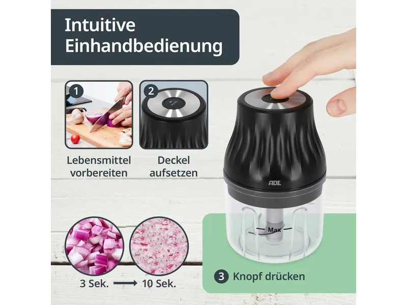 ADE Zerkleinerer Elektrisch KG2426-1 1500 mAh 0.15 l