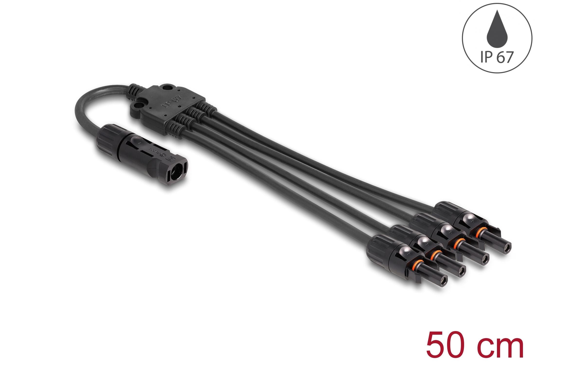 Delock Splitter Kabel DL4 1x Stecker zu 4x Buchse 4 mm², 50 cm Delock Splitter Kabel DL4 1x Stecker zu 4x Buchse 4 mm², 50 cm