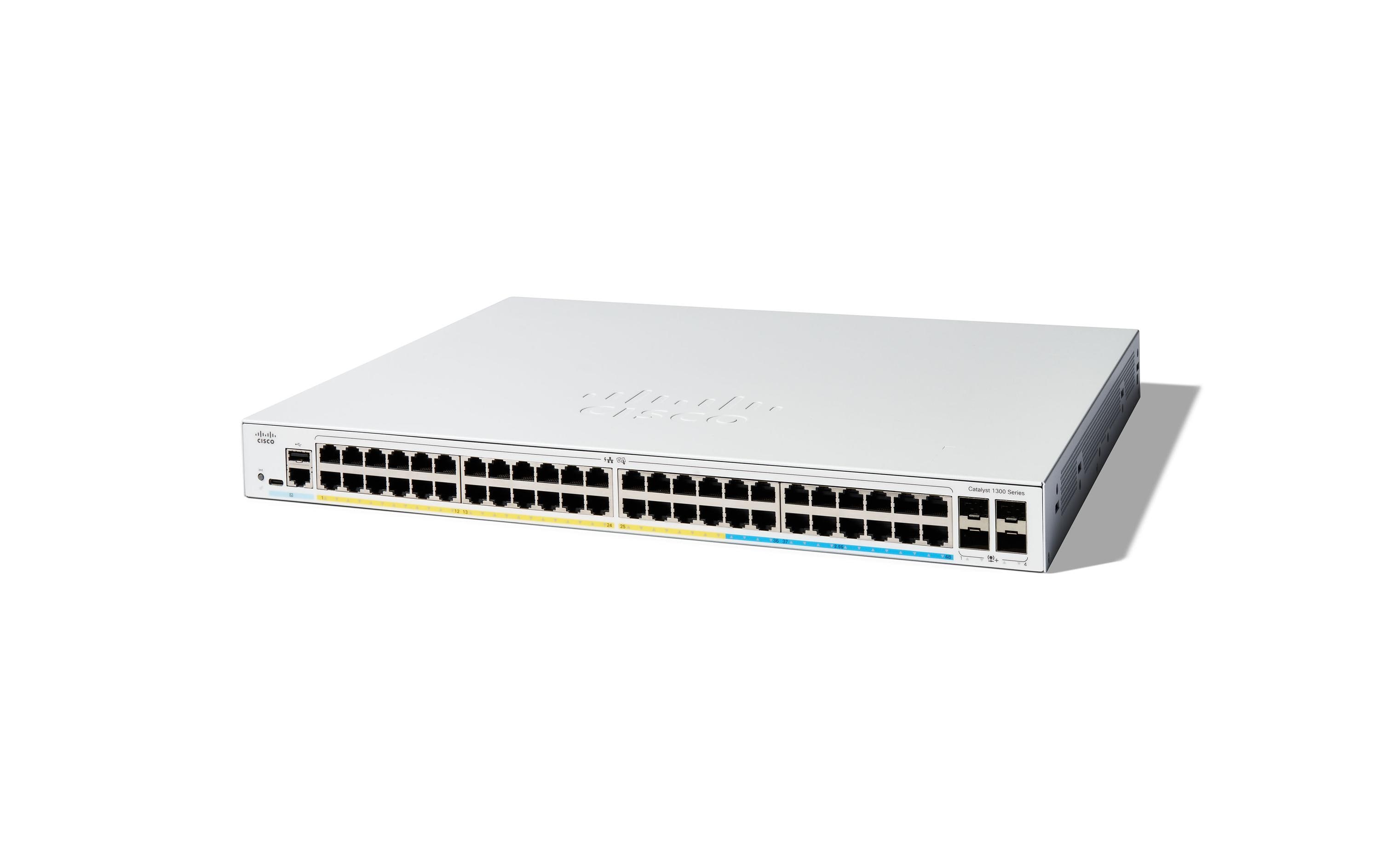 Cisco PoE+ Switch Catalyst C1300-48FP-4X 52 Port Cisco PoE+ Switch Catalyst C1300-48FP-4X 52 Port