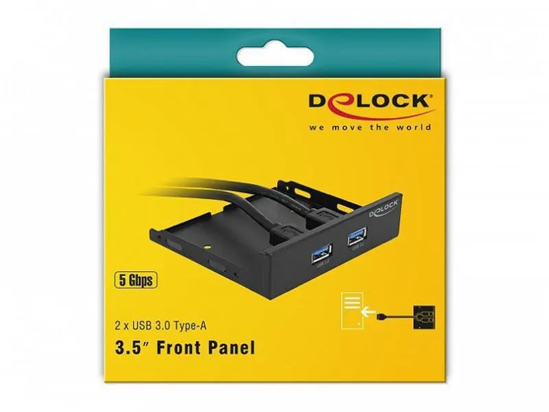 Delock Front Panel 63994 2x USB 3.0 für 3,5-Schacht Delock Front Panel 63994 2x USB 3.0 für 3,5-Schacht