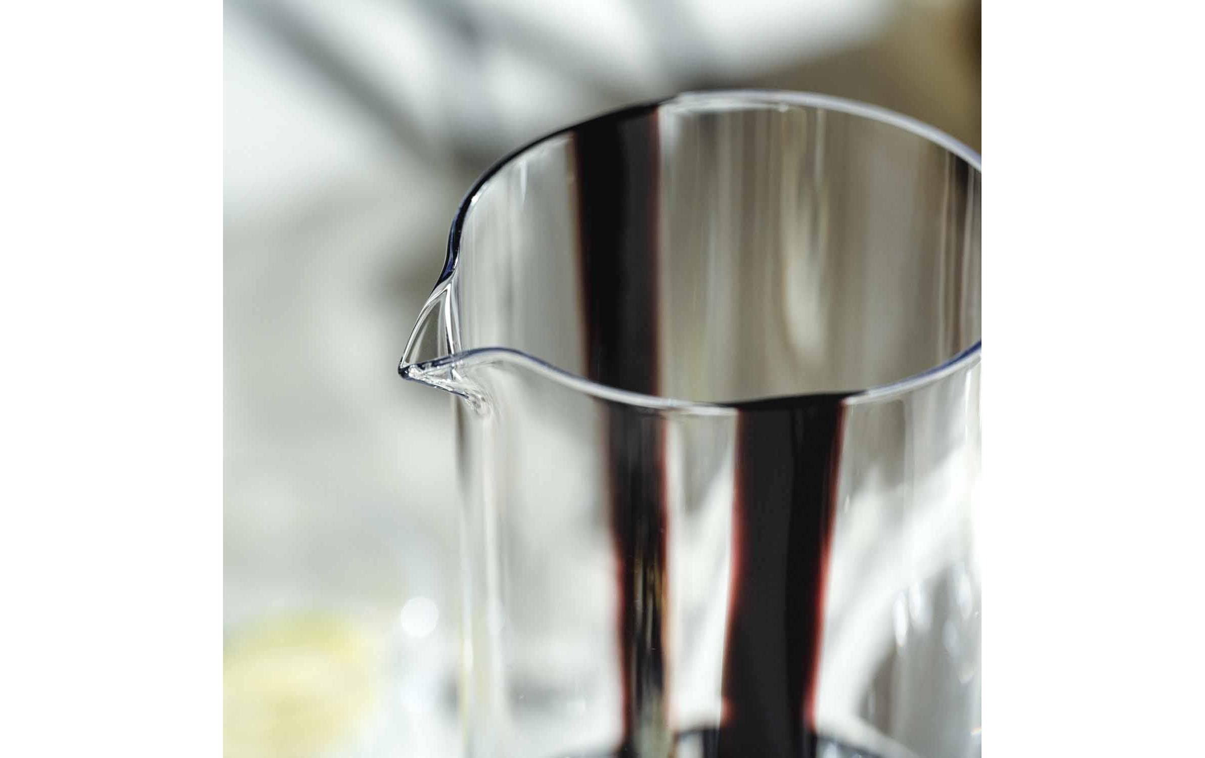 Leonardo Krug Banda Nera 1 l, 1 Stück, Schwarz/Transparent/Weiss