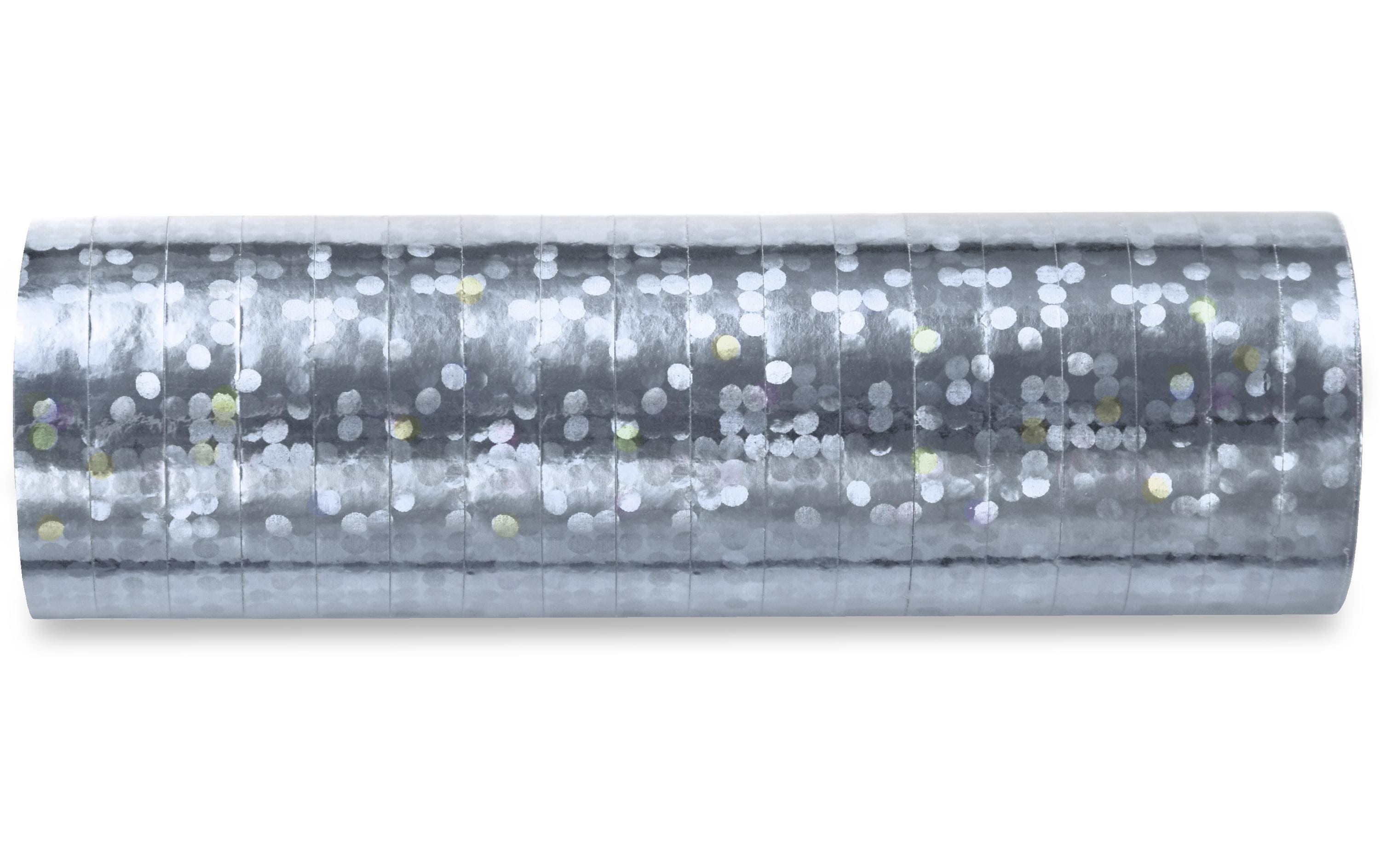 Partydeco Luftschlangen 3.8 m, Silber