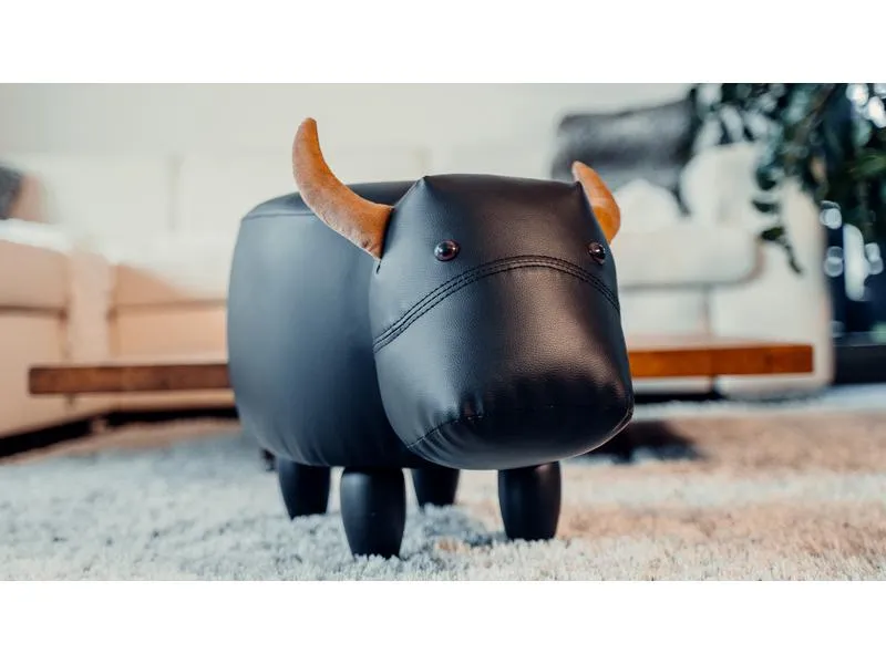 zoosy Kinderhocker Kuh Nero Schwarz