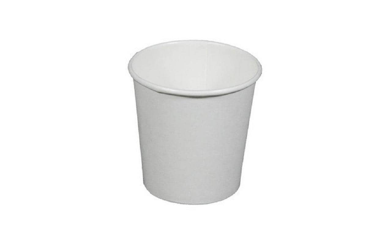 Haushaltsware Einweg-Kaffeebecher 100 ml, 100 Stück, Weiss