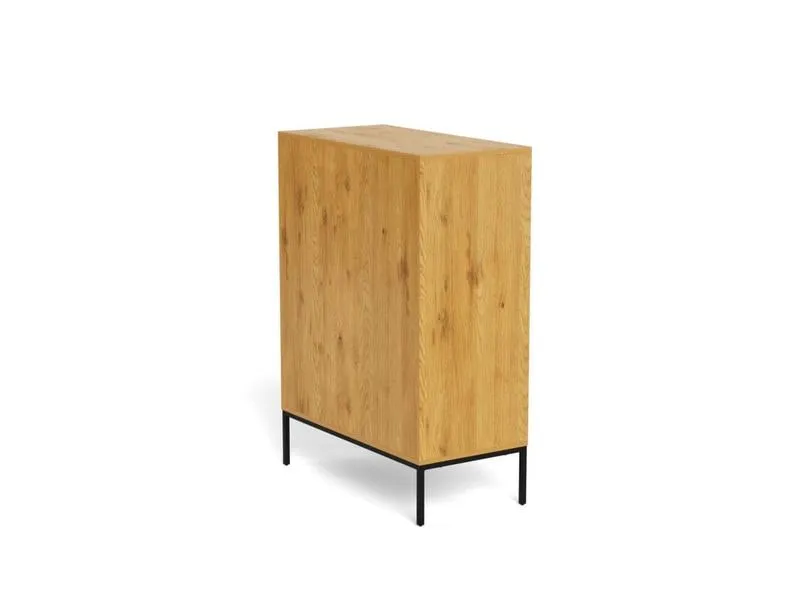 AC Design Kommode Palmdale 80 x 40 x 110 cm, Eiche hell