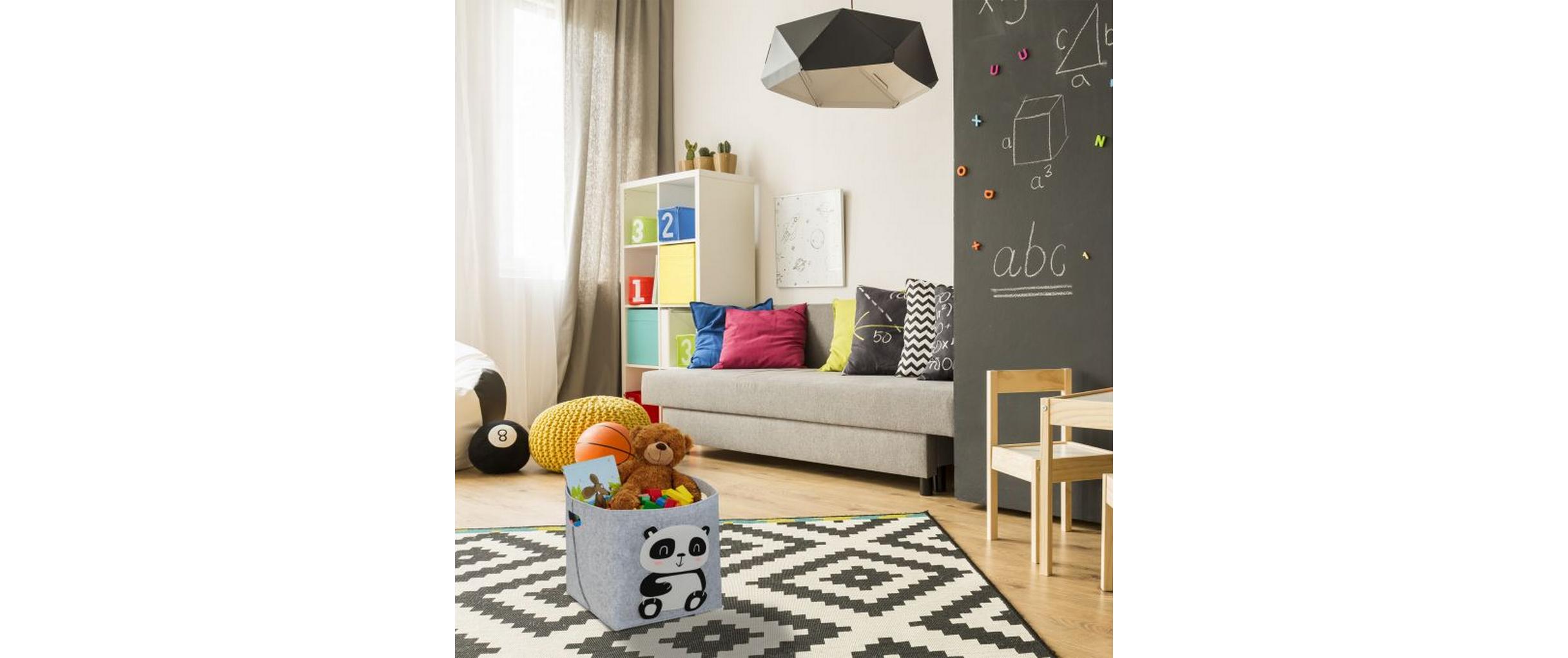 relaxdays Spielzeugkorb Panda relaxdays Spielzeugkorb Panda