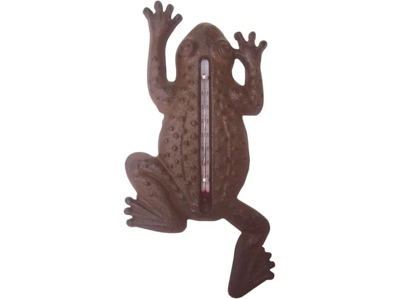 Esschert Design Gartenthermometer Gusseisen Braun Frosch-Motiv Esschert Design Gartenthermometer Gusseisen Braun Frosch-Motiv