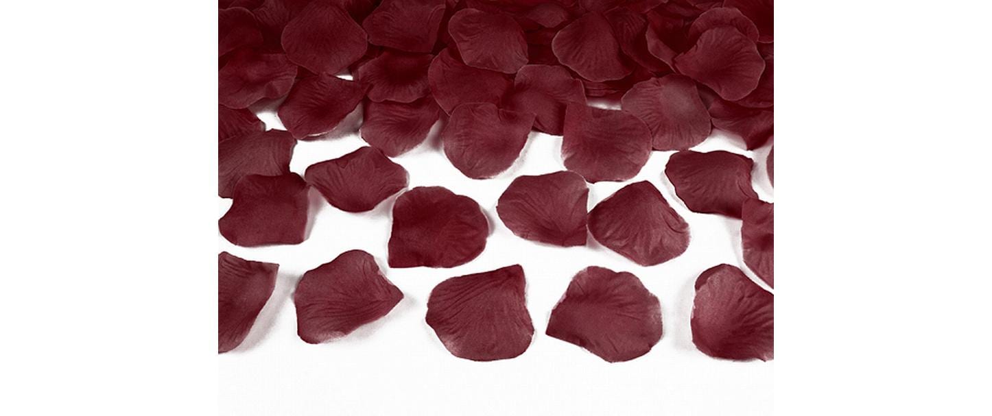 Partydeco Streudeko Rosen 500 Stück, Dunkelrot