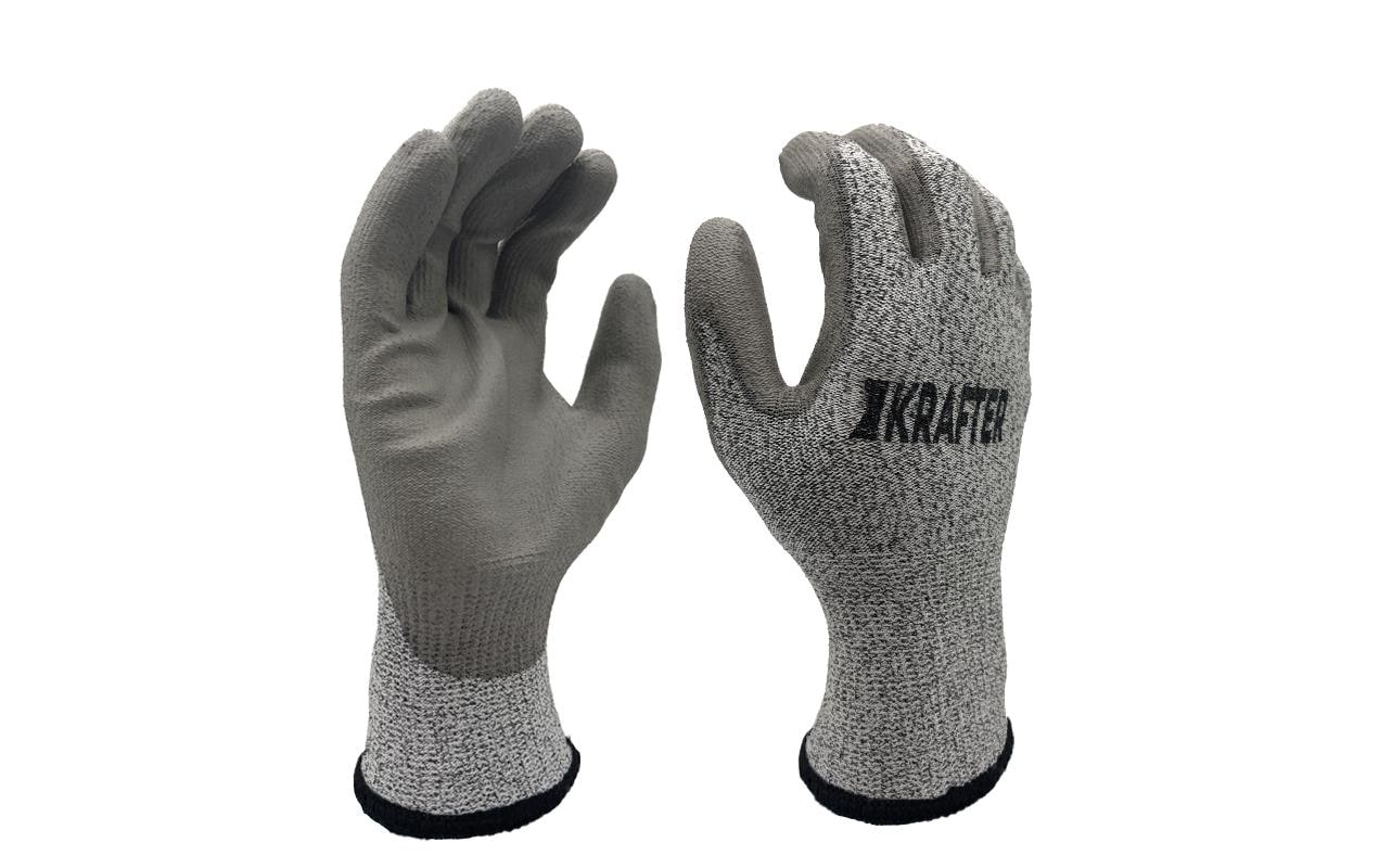 Krafter Schnittschutzhandschuh Klasse B, Nylon XL, Grau, 1 Paar Krafter Schnittschutzhandschuh Klasse B, Nylon XL, Grau, 1 Paar