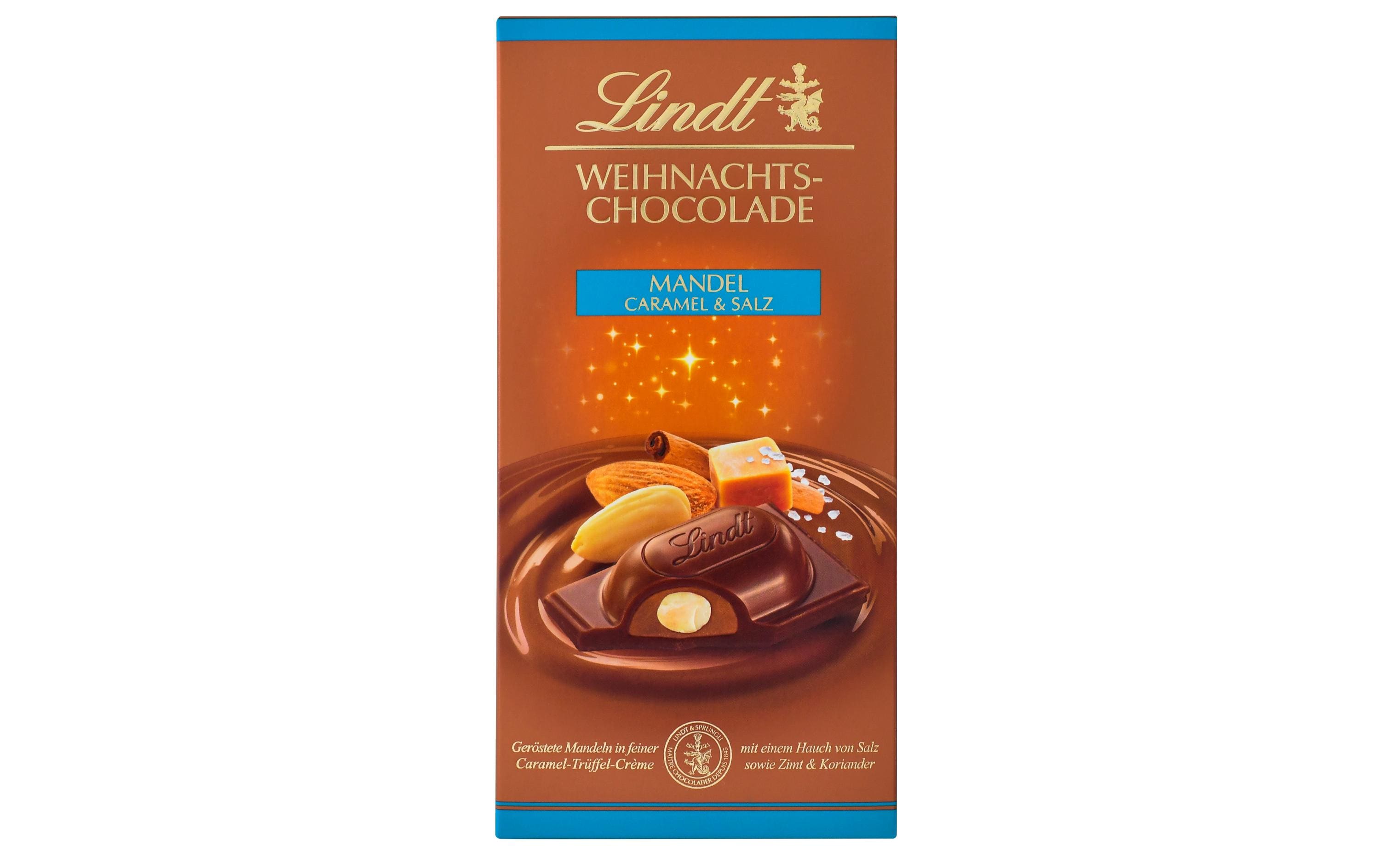 Lindt Weihnachtstafel Caramel und Fleur de Sel 100 g
