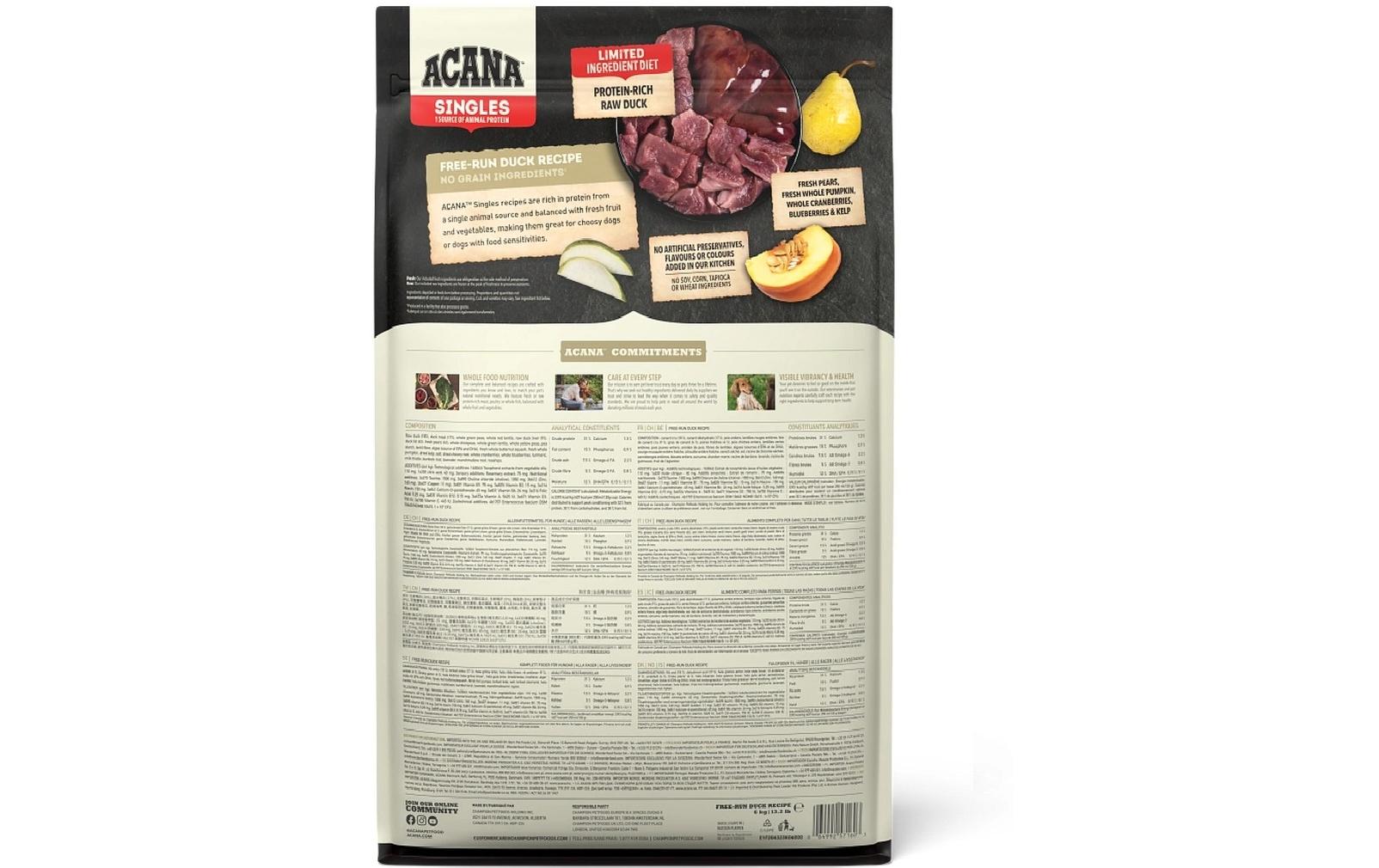 Acana Trockenfutter Free-Run Duck 11.4 kg Acana Trockenfutter Free-Run Duck 11.4 kg