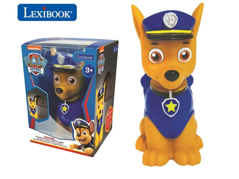 Lexibook Paw Patrol Chase 3D LED-Taschen-Nachtlicht 13 cm Lexibook Paw Patrol Chase 3D LED-Taschen-Nachtlicht 13 cm
