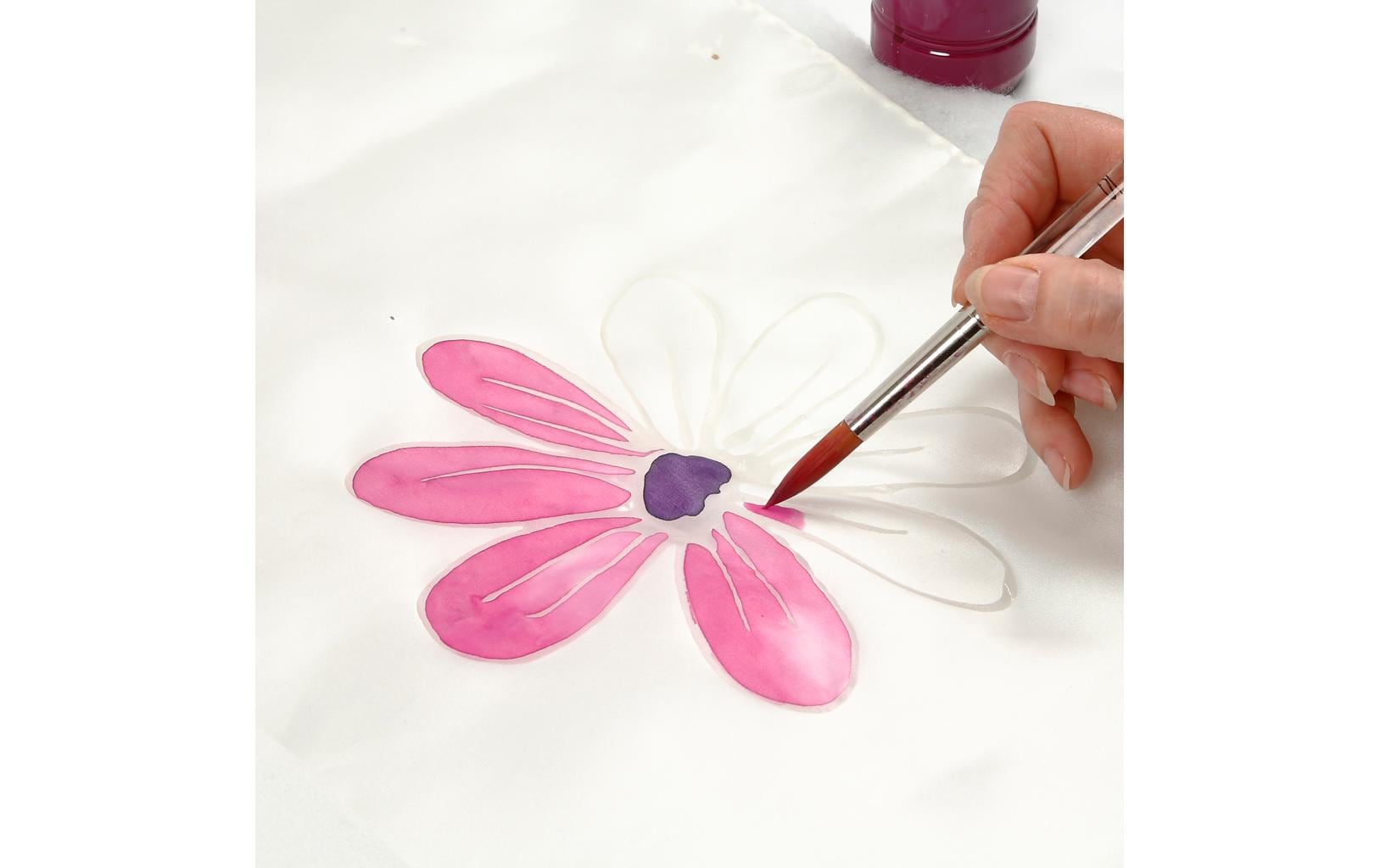 Creativ Company Seidenschal 35 x 130 cm, 1 Stück, Weiss