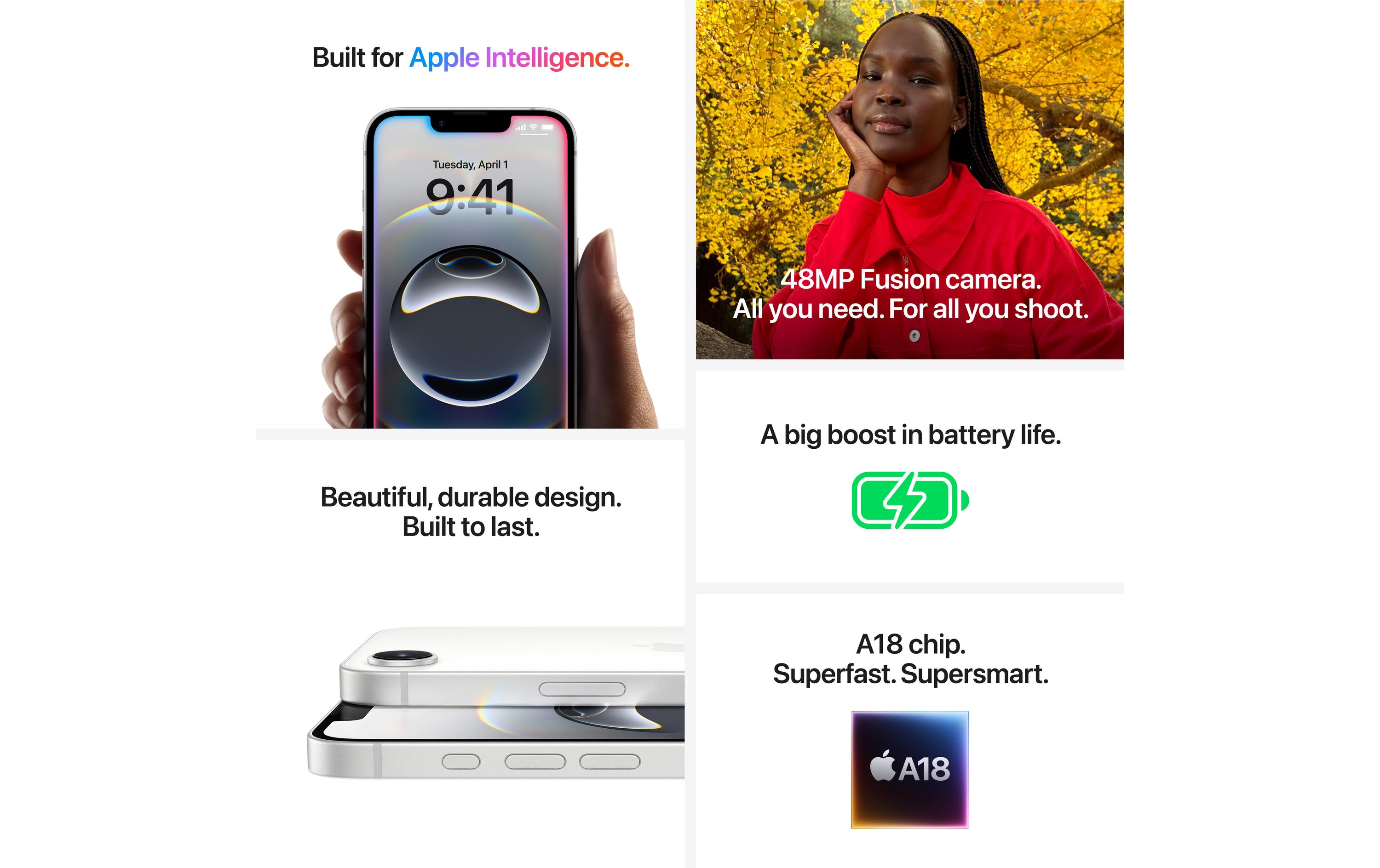 Apple iPhone 16e 128 GB Weiss DEP Apple iPhone 16e 128 GB Weiss DEP