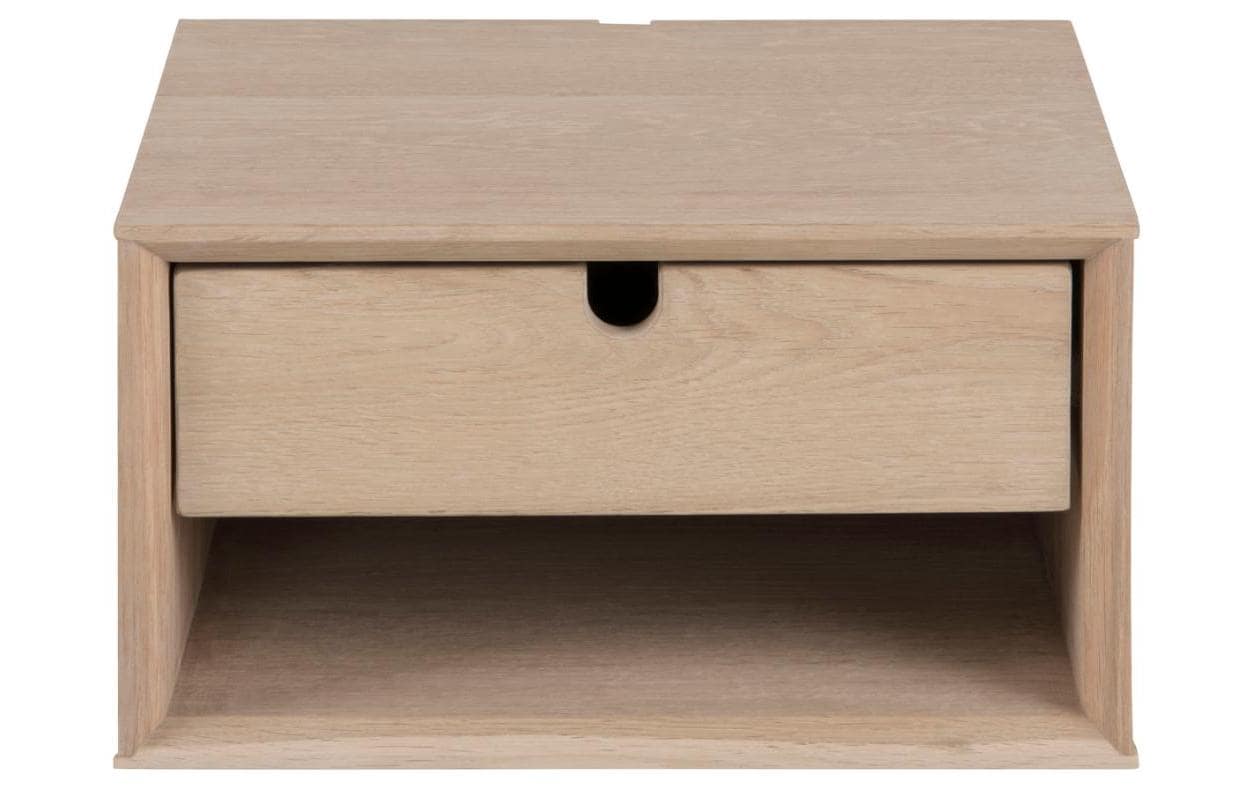 AC Design Nachttisch Century Hellbraun, 37 x 32 x 21 cm