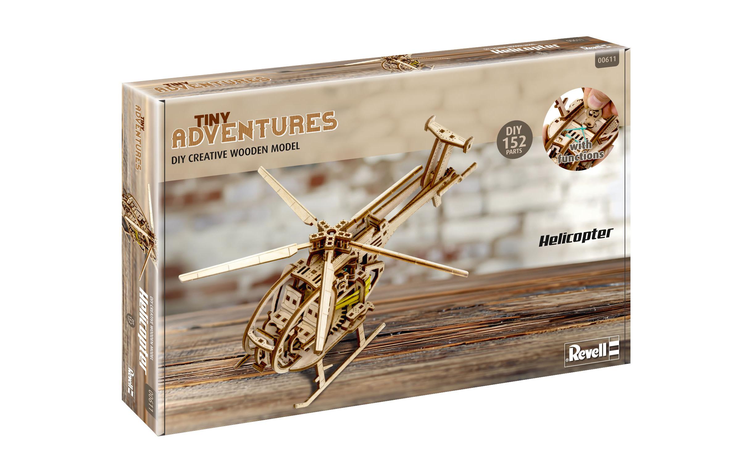 Revell Tiny Adventures – Helicopter Holzbausatz