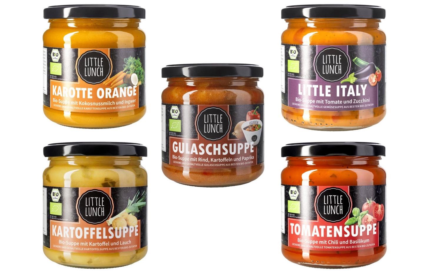 Little Lunch Suppen Klassiker Set Bio 5 x 350 ml