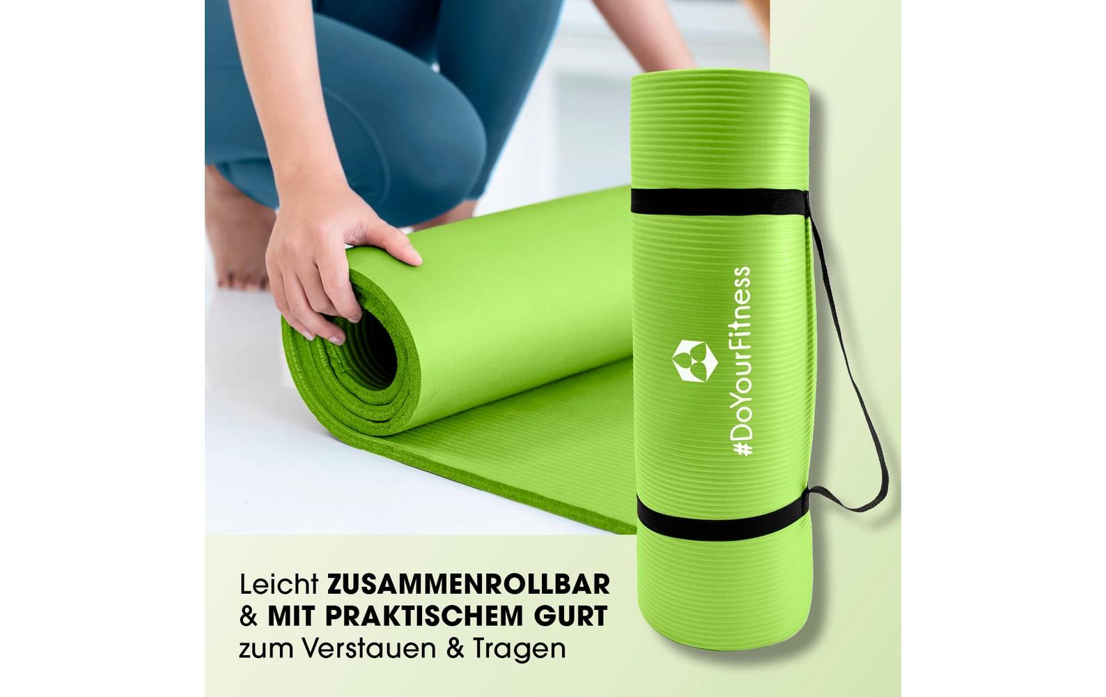 World Fitness Fitnessmatte Yamuna 183 cm x 61 cm, Grün