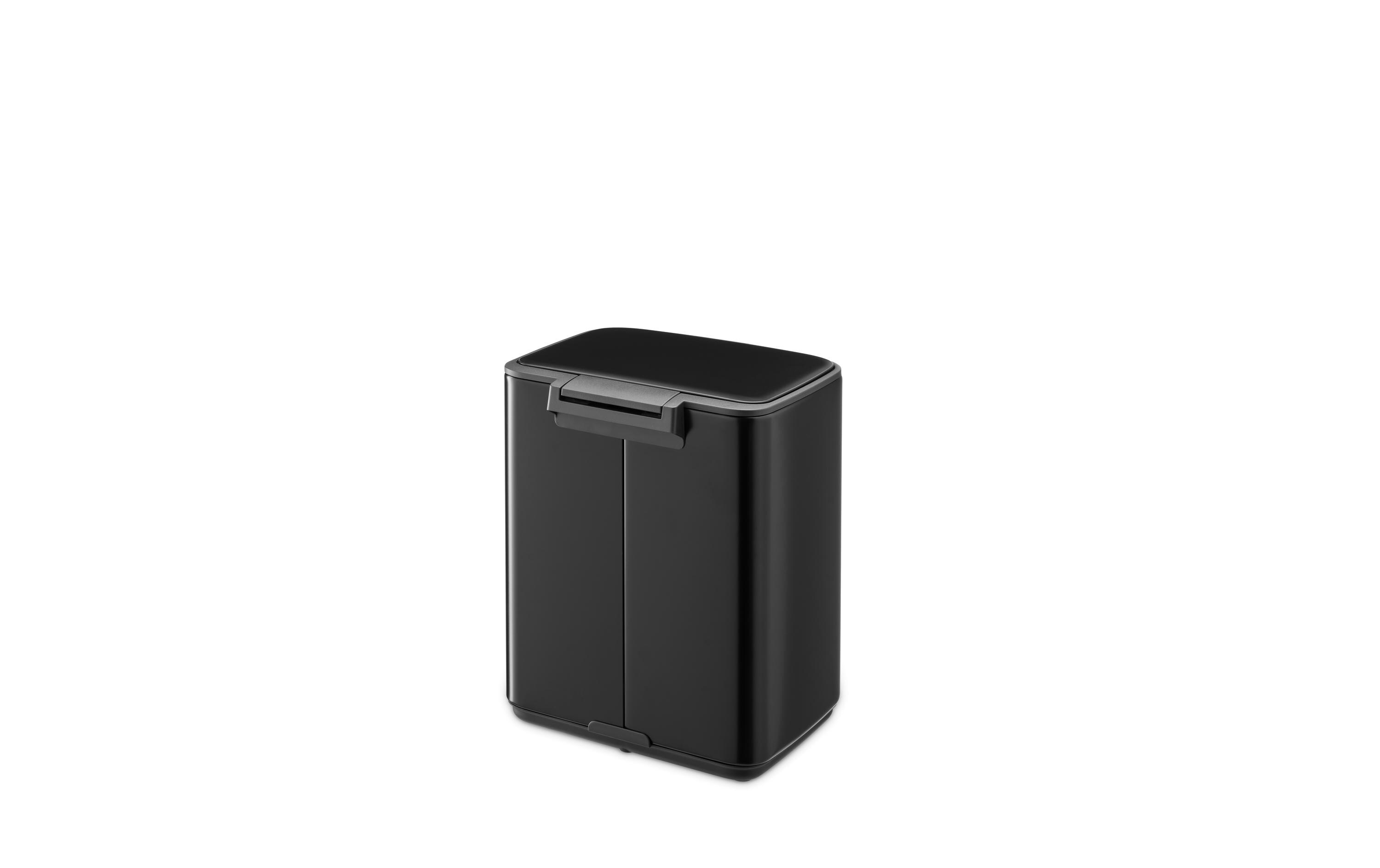 Brabantia Kosmetikeimer Bo 7 l, Schwarz matt