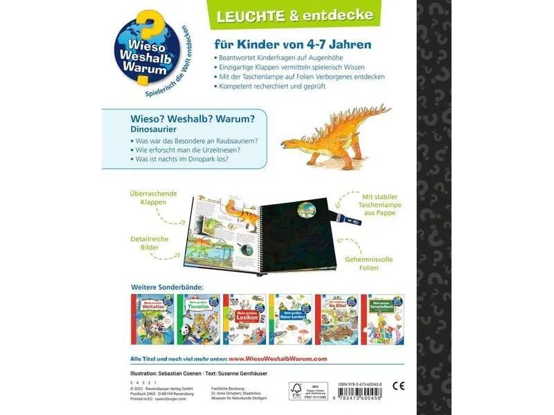 Ravensburger Kinder-Sachbuch WWW Leuchte und entdecke: Dinosaurier Ravensburger Kinder-Sachbuch WWW Leuchte und entdecke: Dinosaurier