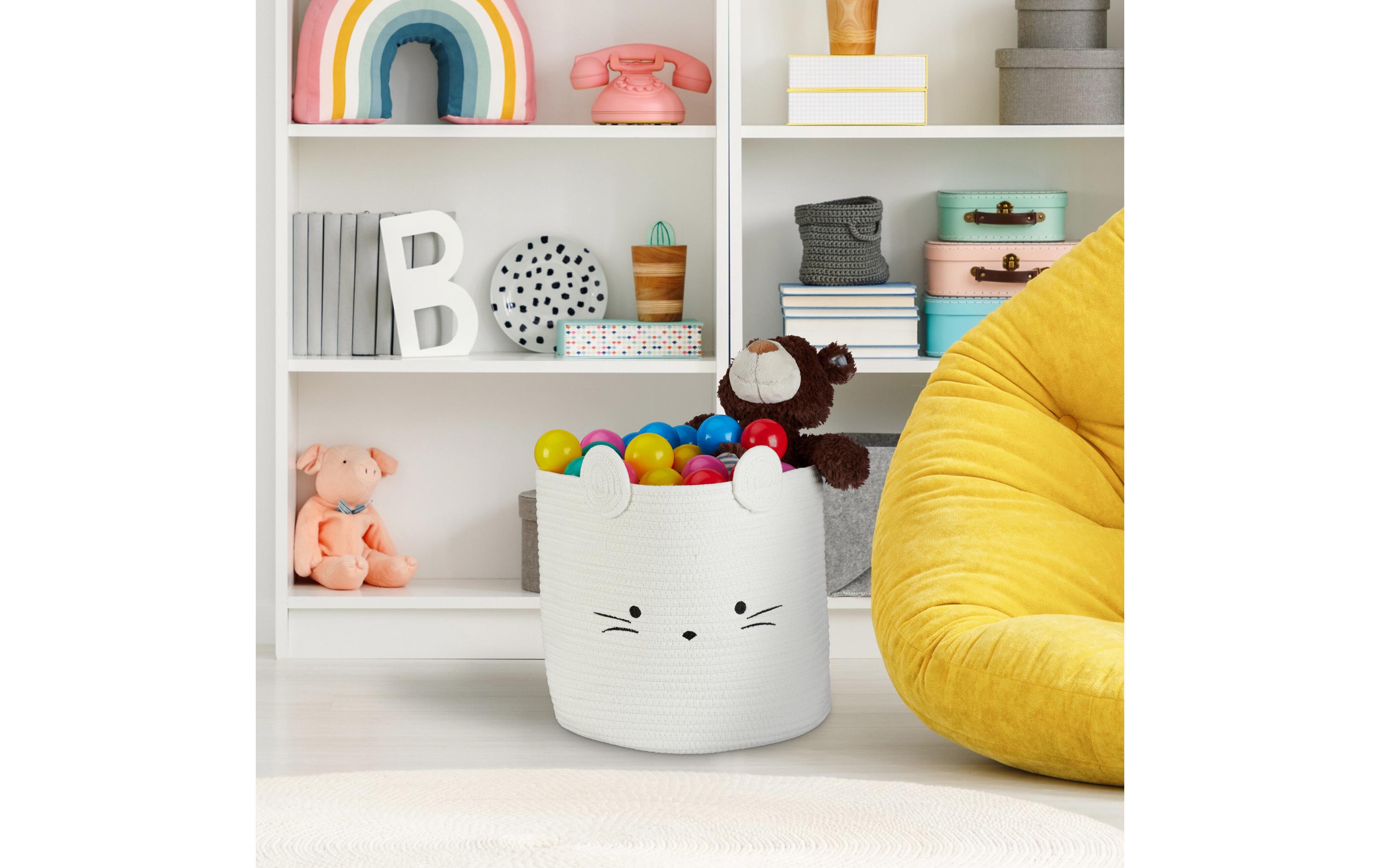 relaxdays Spielzeugkorb Maus