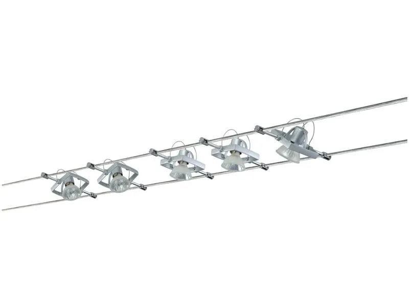 Paulmann Seilsystem Mac II Basisset GU5.3 max. 5 x 10 W Paulmann Seilsystem Mac II Basisset GU5.3 max. 5 x 10 W