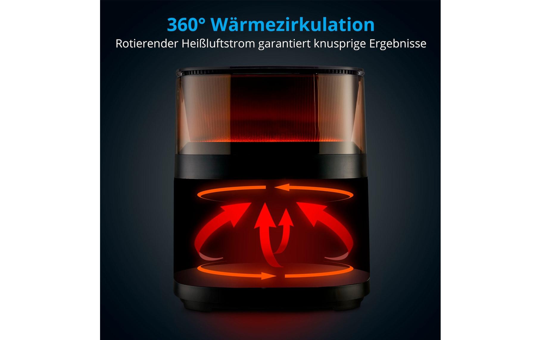 Medion Heissluft-Fritteuse MD 11780 5 l, Schwarz