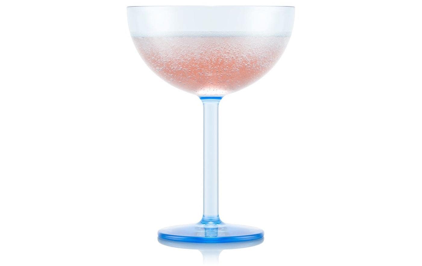 Bodum Outdoor-Champagnerglas Oktett 280 ml, Blau, 4 Stück