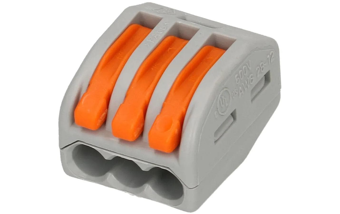 WAGO Verbindungsklemme Wago Klemme 3L 3-fach, 8 Stück WAGO Verbindungsklemme Wago Klemme 3L 3-fach, 8 Stück