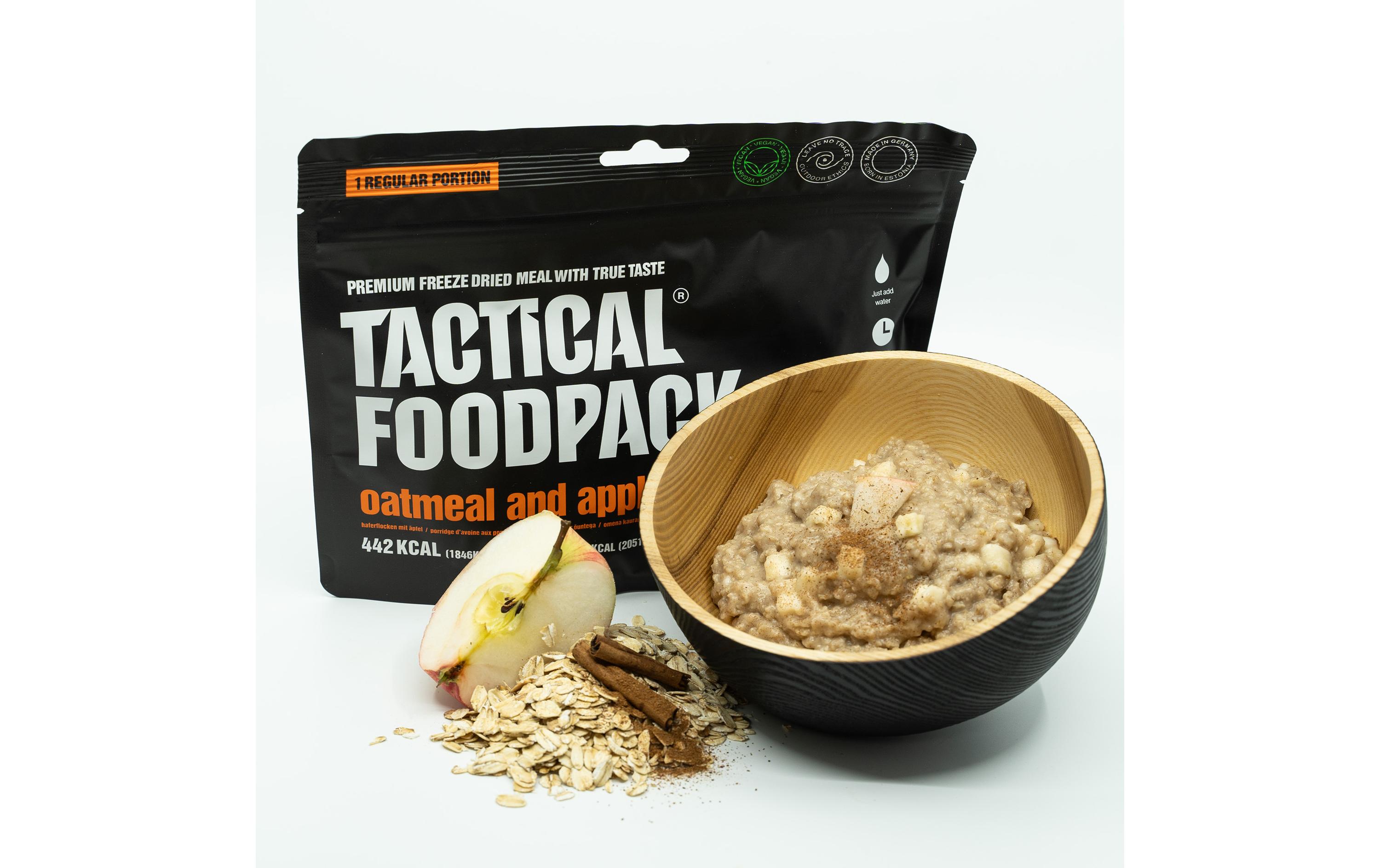 Tactical Foodpack Frühstück Oatmeal mit Äpfel