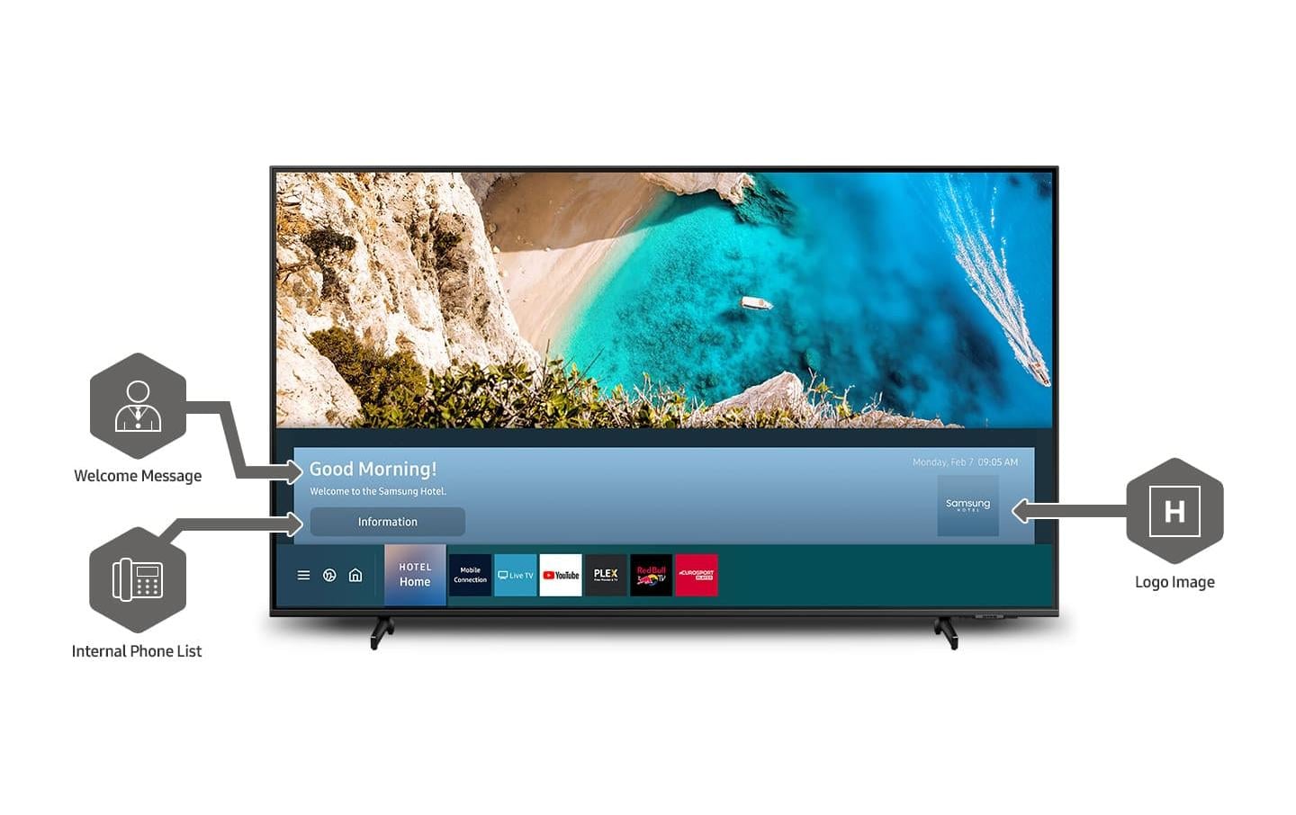 Samsung Hotel-TV HG43Q60AAEE 43