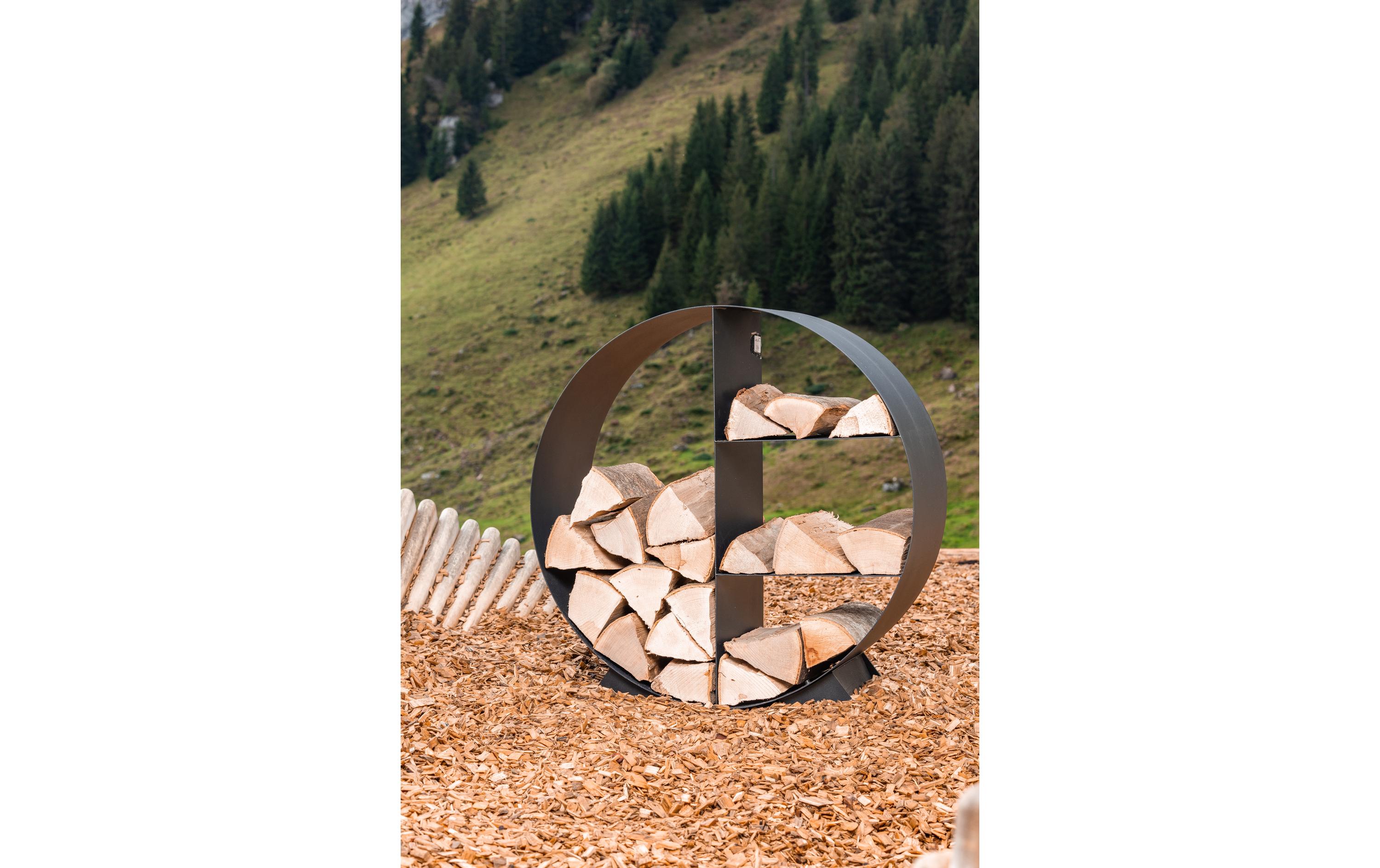 Nouvel Holzregal Hestia, Ø 78 x 30 cm Nouvel Holzregal Hestia, Ø 78 x 30 cm