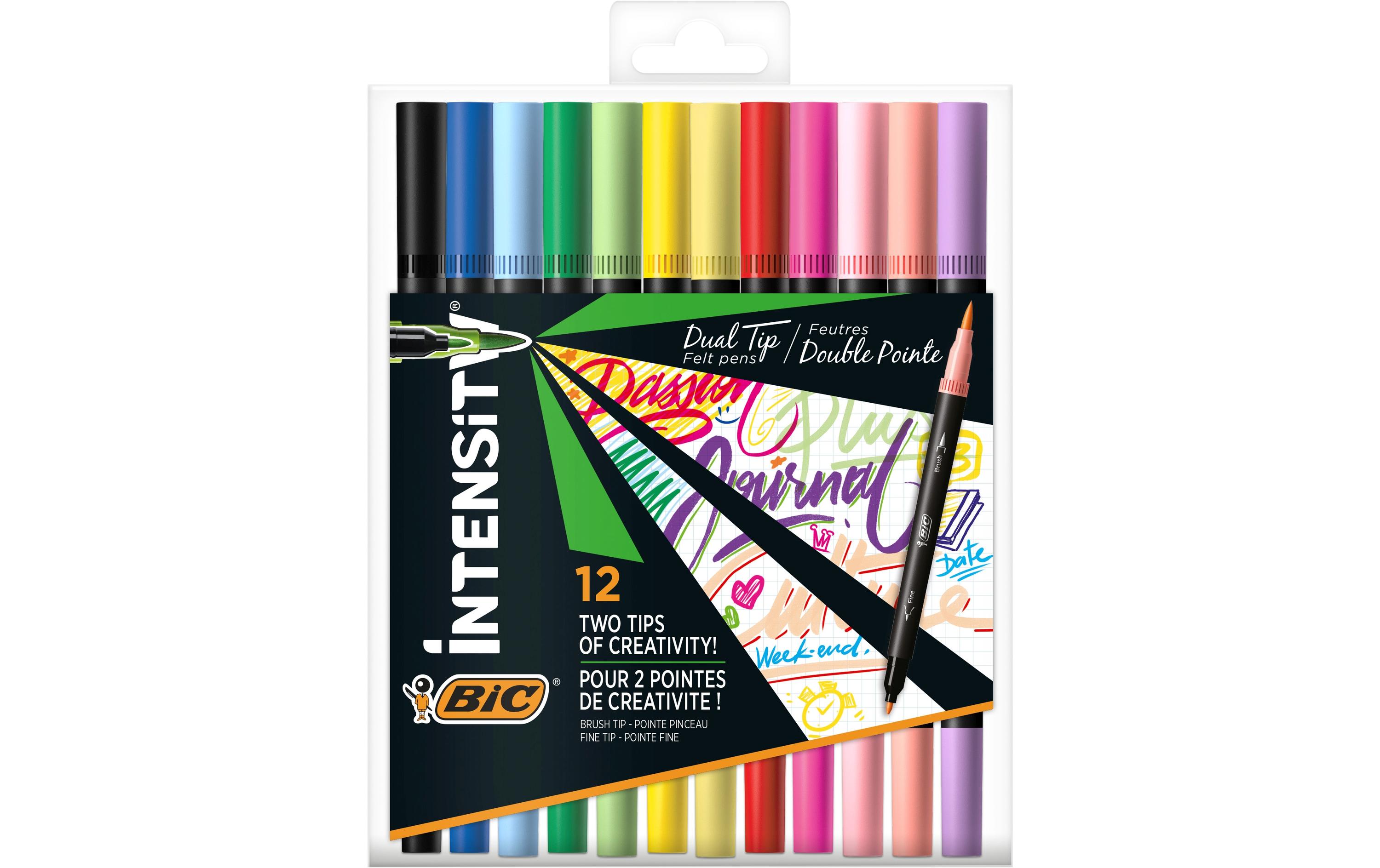 BIC Filzstift Intensity Dual Brush 0.7 mm, 12 Stück BIC Filzstift Intensity Dual Brush 0.7 mm, 12 Stück