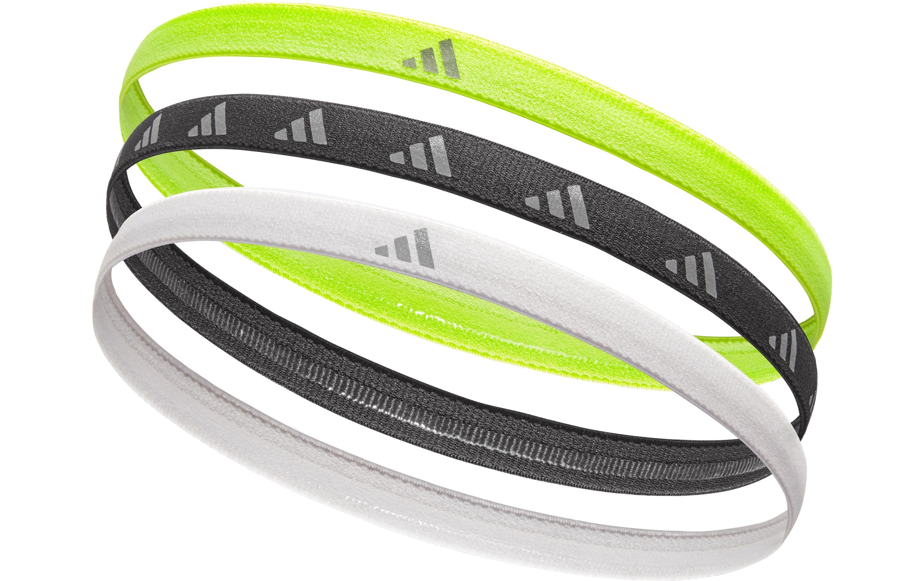 adidas Hairbands Lucid Lemon, Schwarz, Silber adidas Hairbands Lucid Lemon, Schwarz, Silber