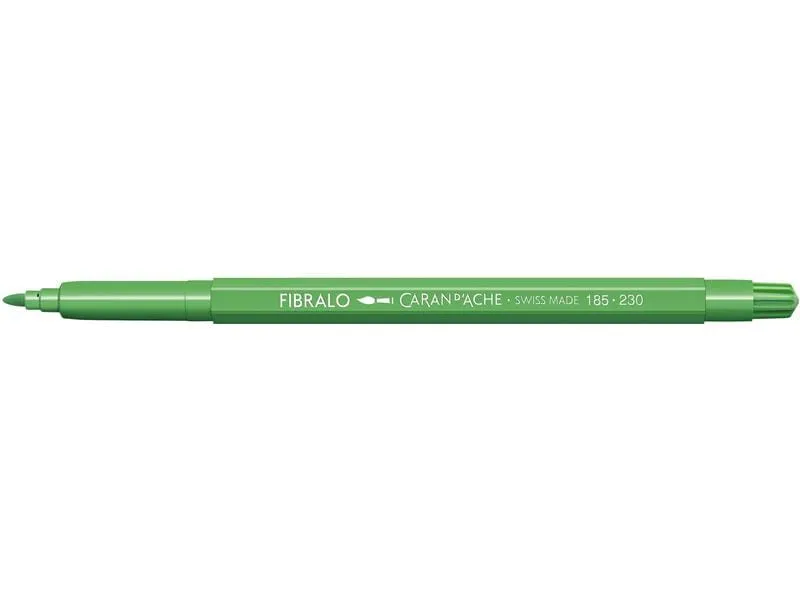 Caran d'Ache Filzstift Fibralo 1 Stück, Gelbgrün