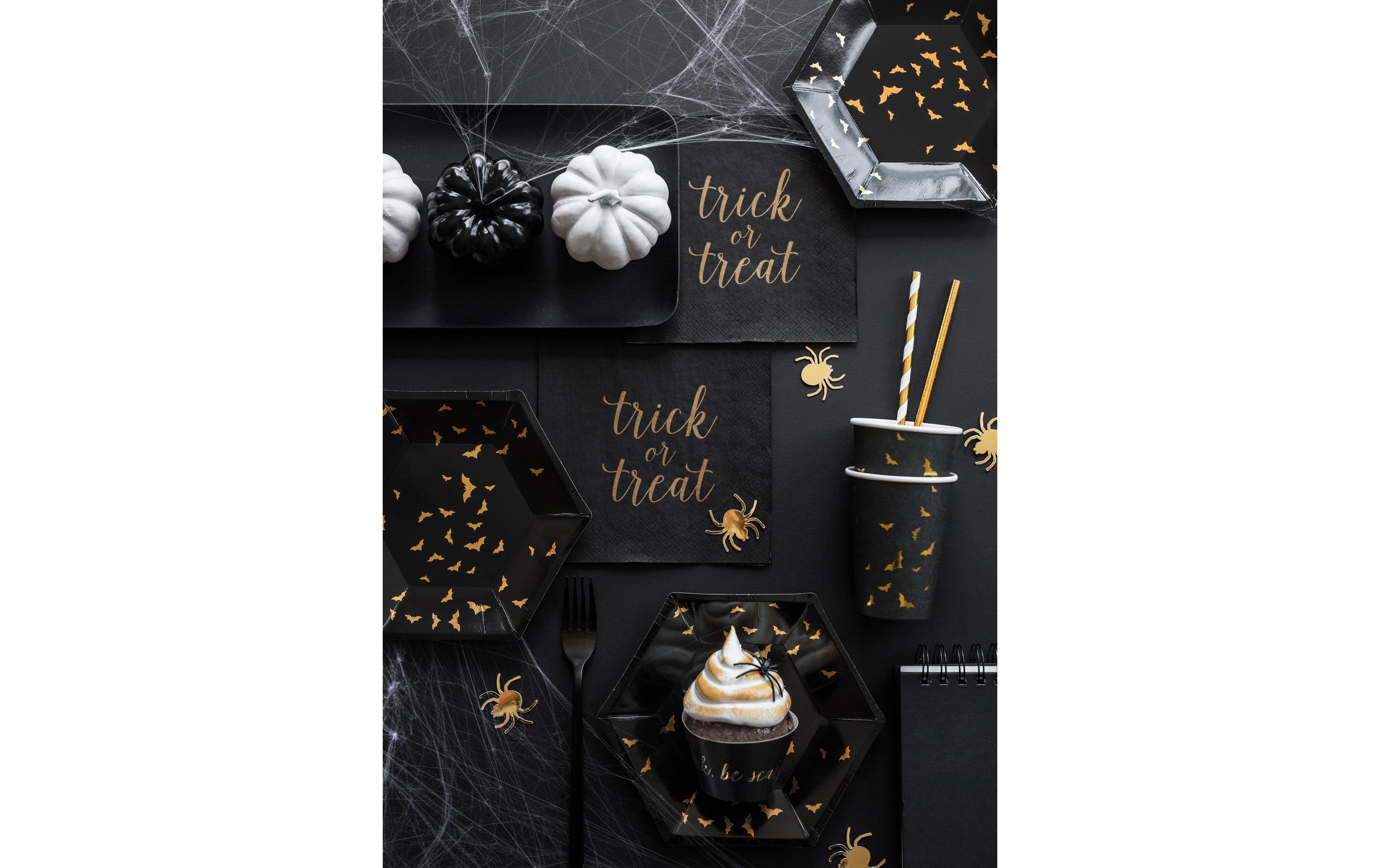 Partydeco Strohhalm 19.5 cm, 10 Stück, Gold/Weiss