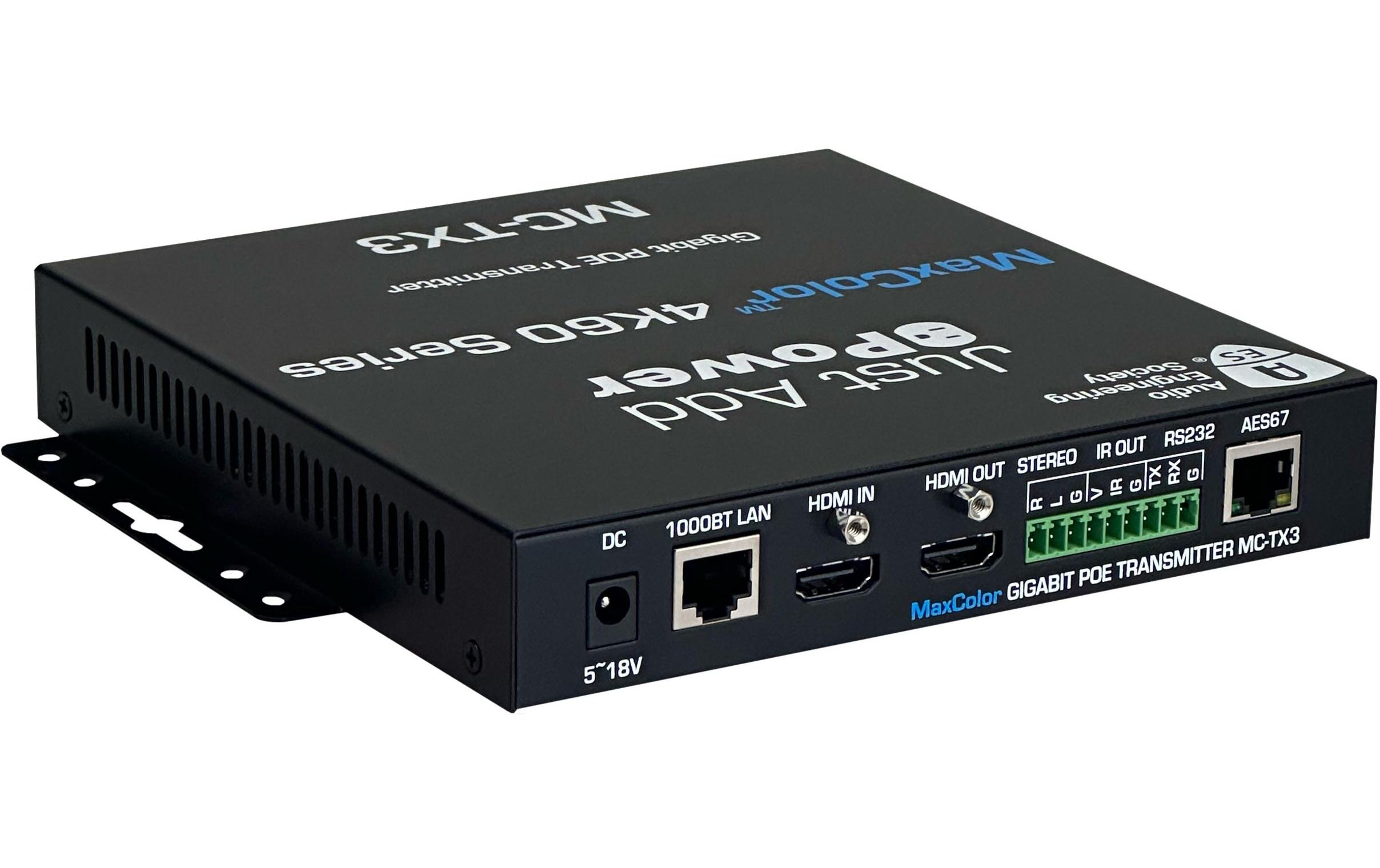 JUSTADDPOWER IP Transmitter VBS-MAX-TX-3 mit AES67 JUSTADDPOWER IP Transmitter VBS-MAX-TX-3 mit AES67