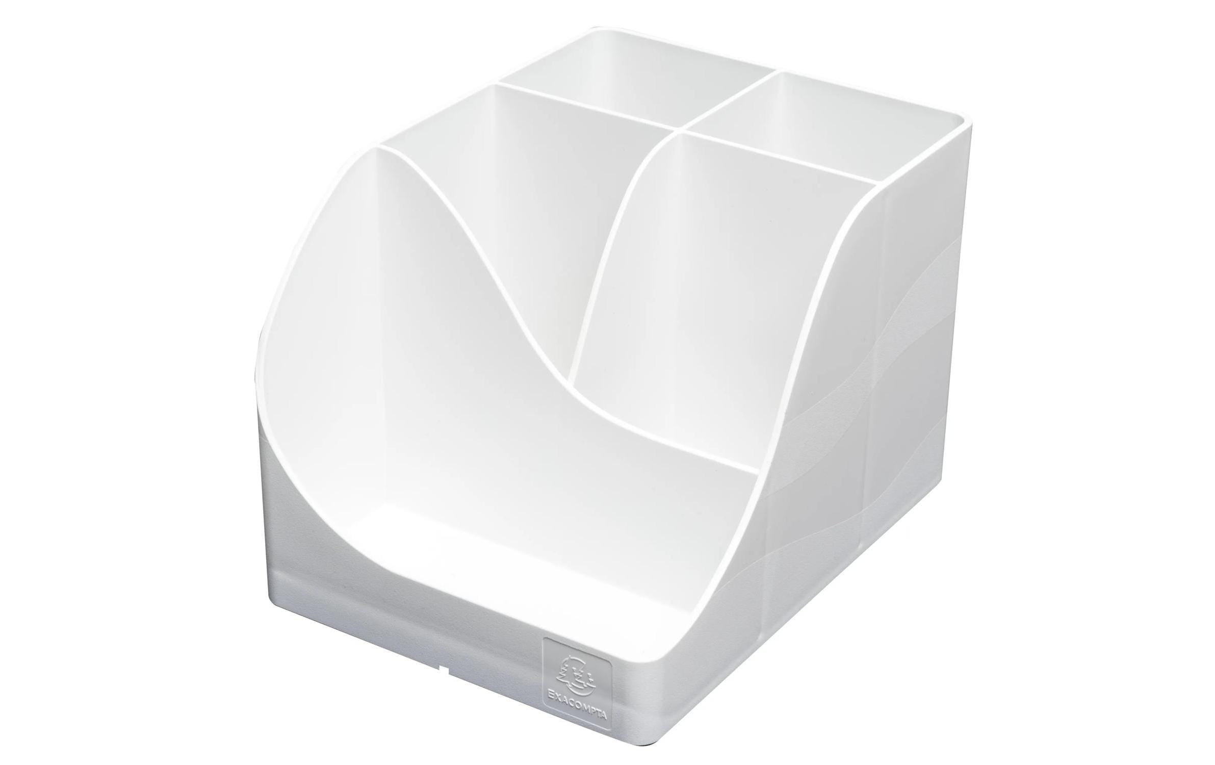 Exacompta Stiftehalter Pen Wave AutentiK, 5 Fächer, Weiss