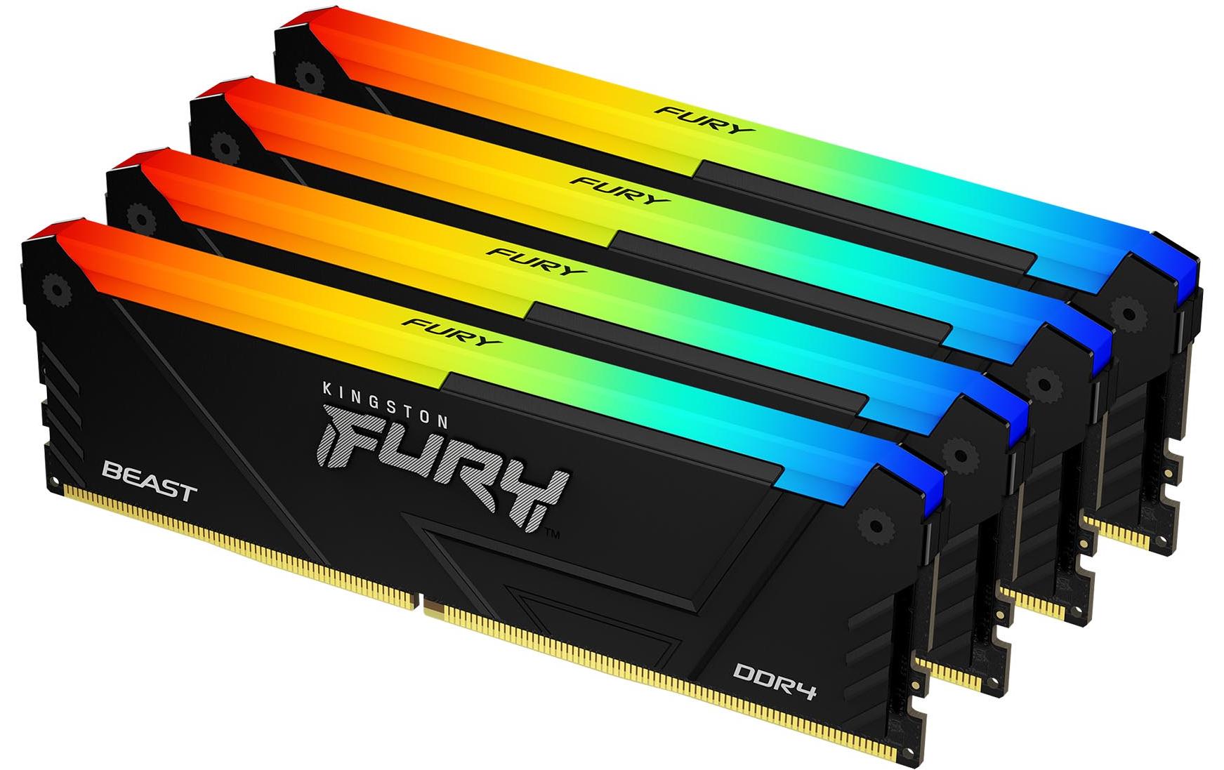 Kingston DDR4-RAM Fury Beast RGB 3600 MHz 4x 8 GB