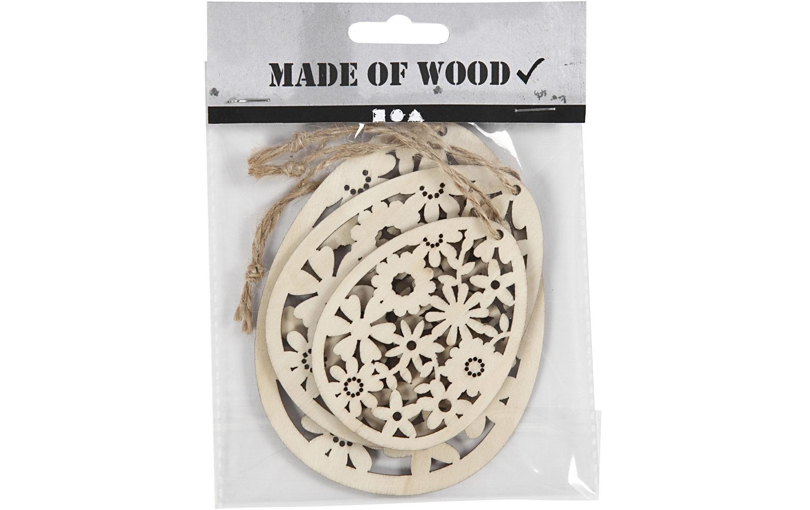 Creativ Company Aufhänger 3 Stück, Nature