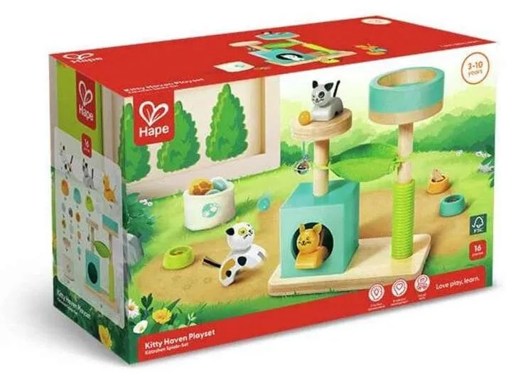 Hape Spielfigurenset Kitty Haven Playset Hape Spielfigurenset Kitty Haven Playset