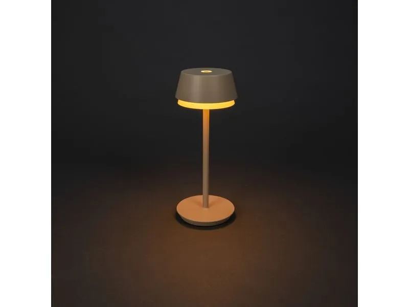 Konstsmide USB-Tischleuchte Lyon Sand, 2700-4000 K / RGB dimmbar Konstsmide USB-Tischleuchte Lyon Sand, 2700-4000 K / RGB dimmbar