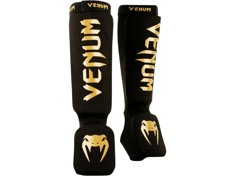 Venum Kontact Shin Guards Gold/Schwarz, L Venum Kontact Shin Guards Gold/Schwarz, L
