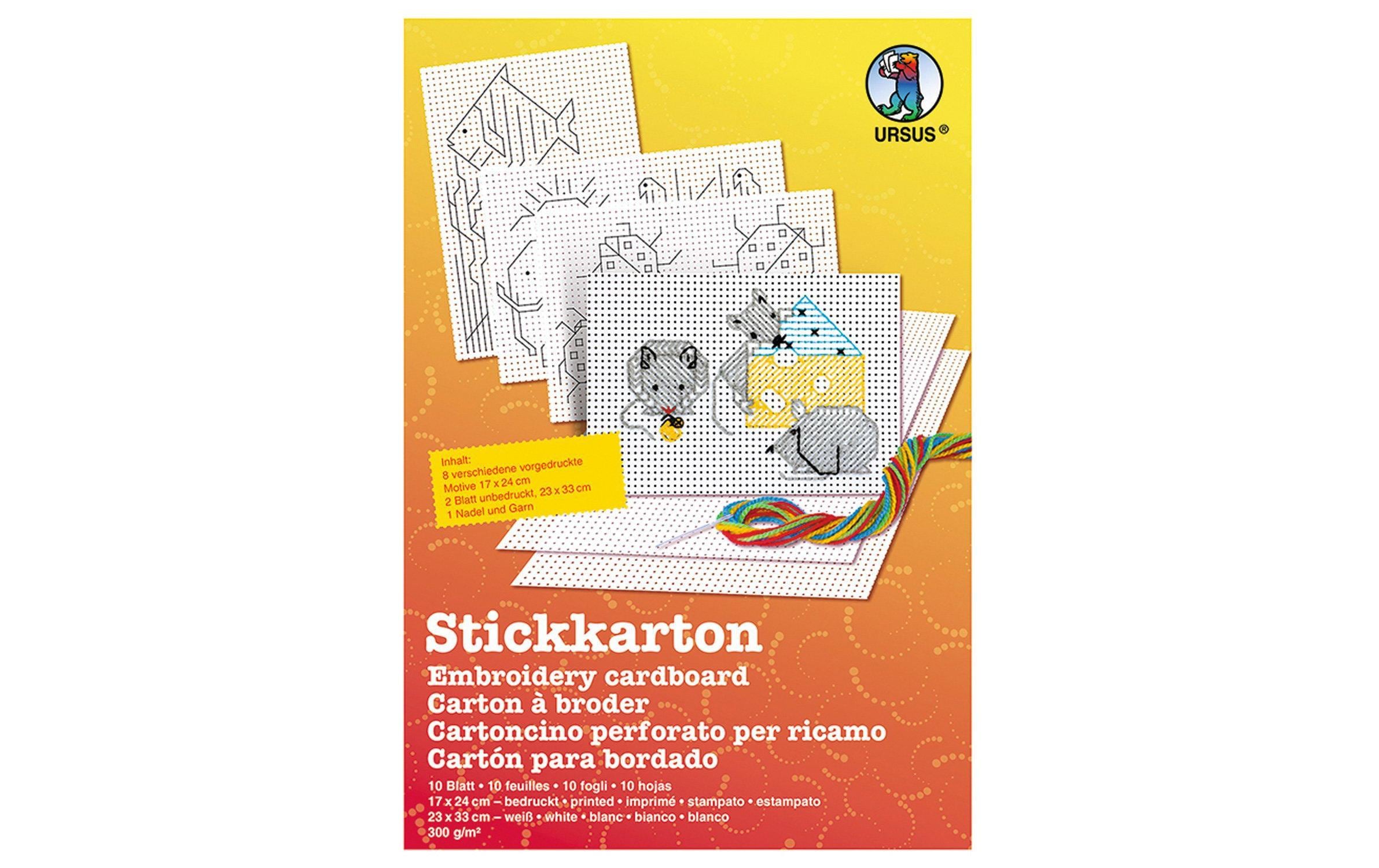 URSUS Stickkarton 17 x 24 cm 10 Blatt