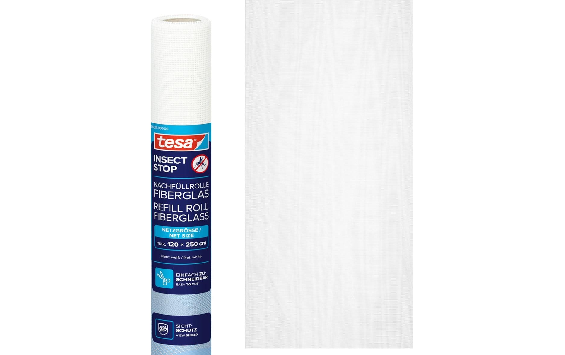 tesa Ersatzrolle Fiberglasgewebe Weiss 120 x 250 cm tesa Ersatzrolle Fiberglasgewebe Weiss 120 x 250 cm